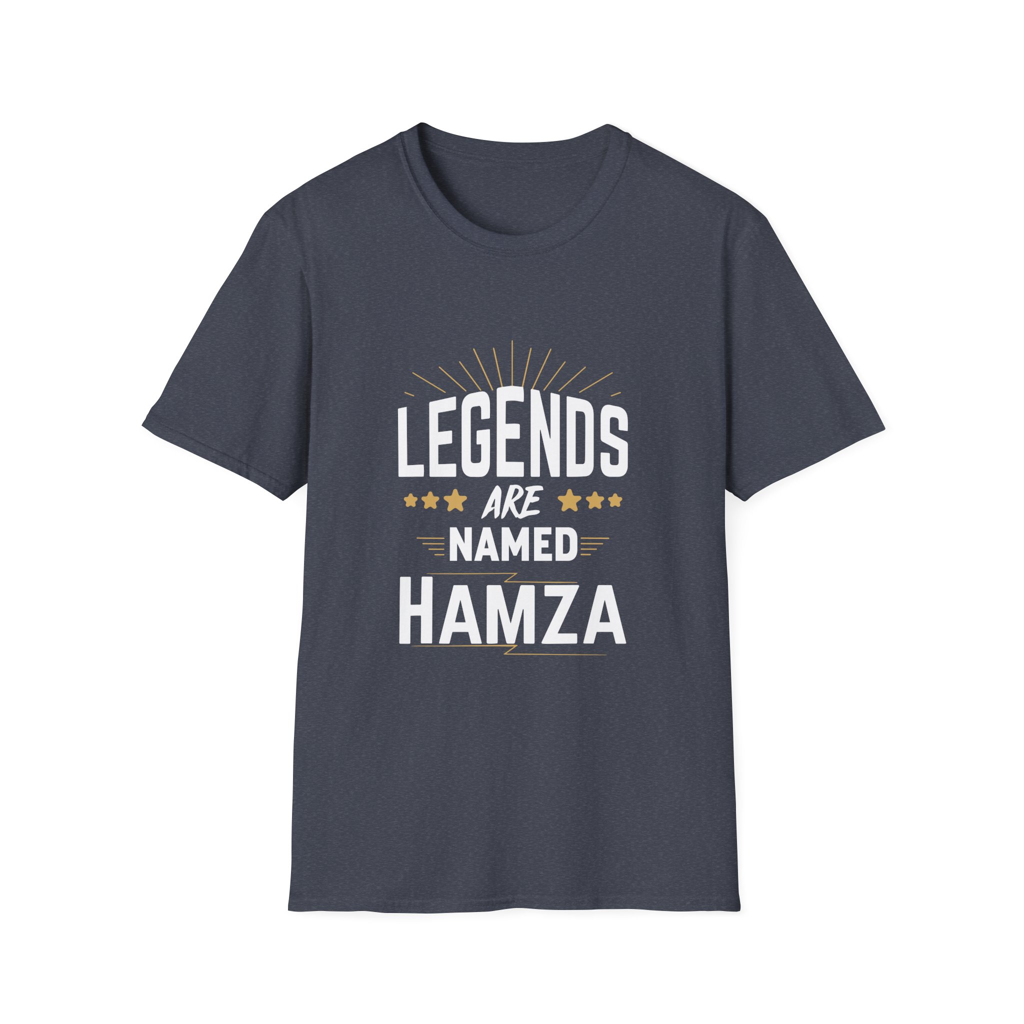 Hamza Legends Are Named Unisex Softstyle T-Shirt - Image 21