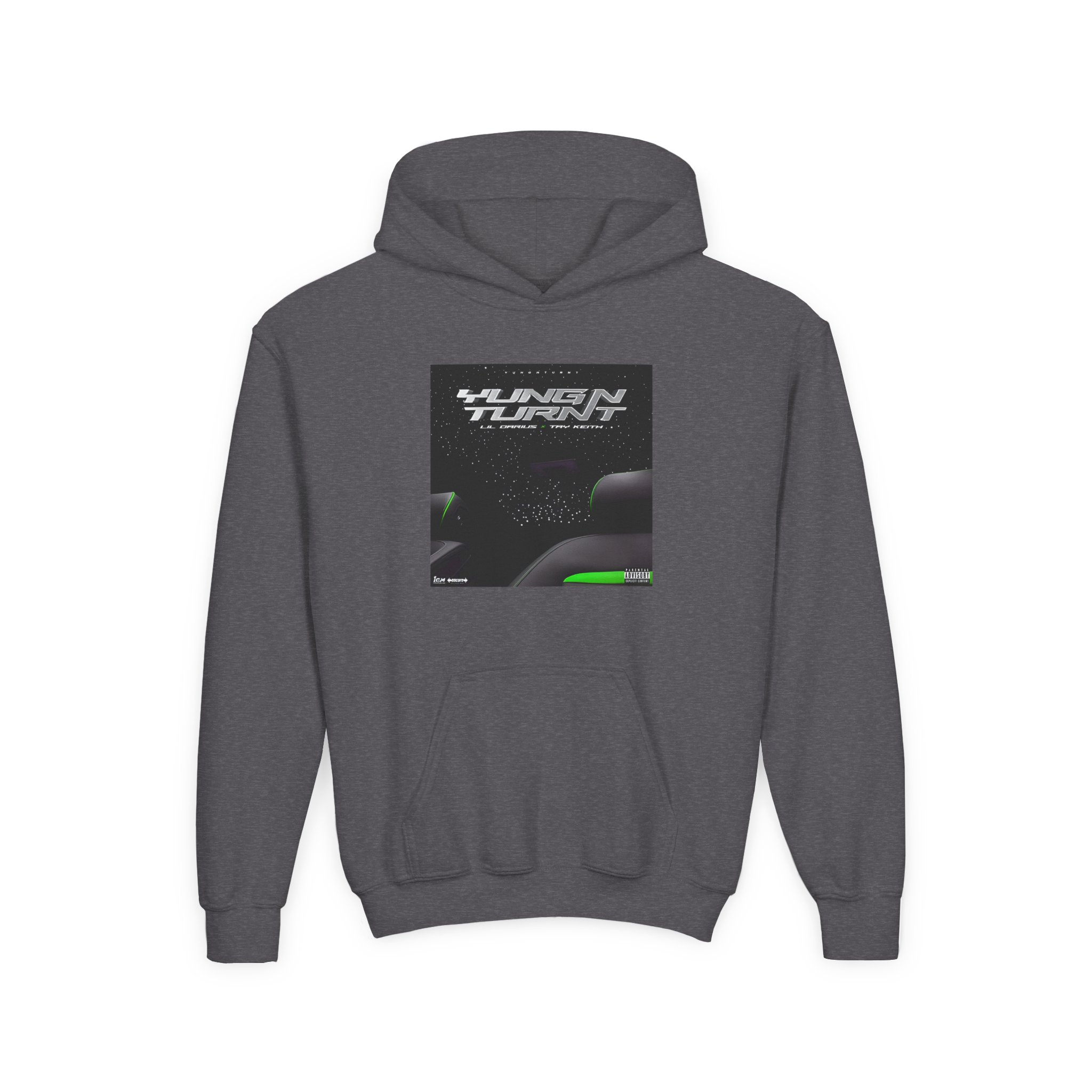 Tay Keith Youth Heavy Blend Hooded Sweatshirt - Image 7