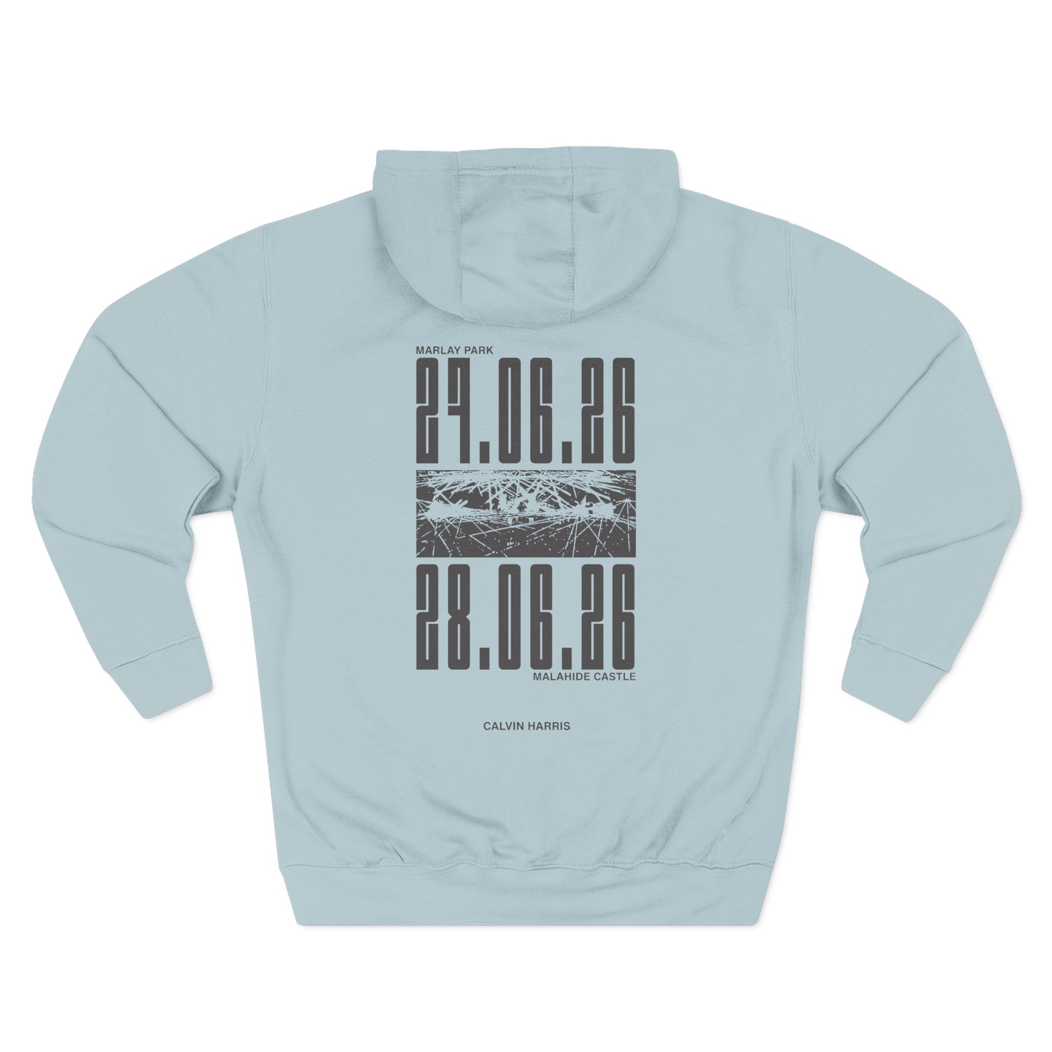 Calvin Harris Malahide Castle Tour Three-Panel Fleece Hoodie - Image 12