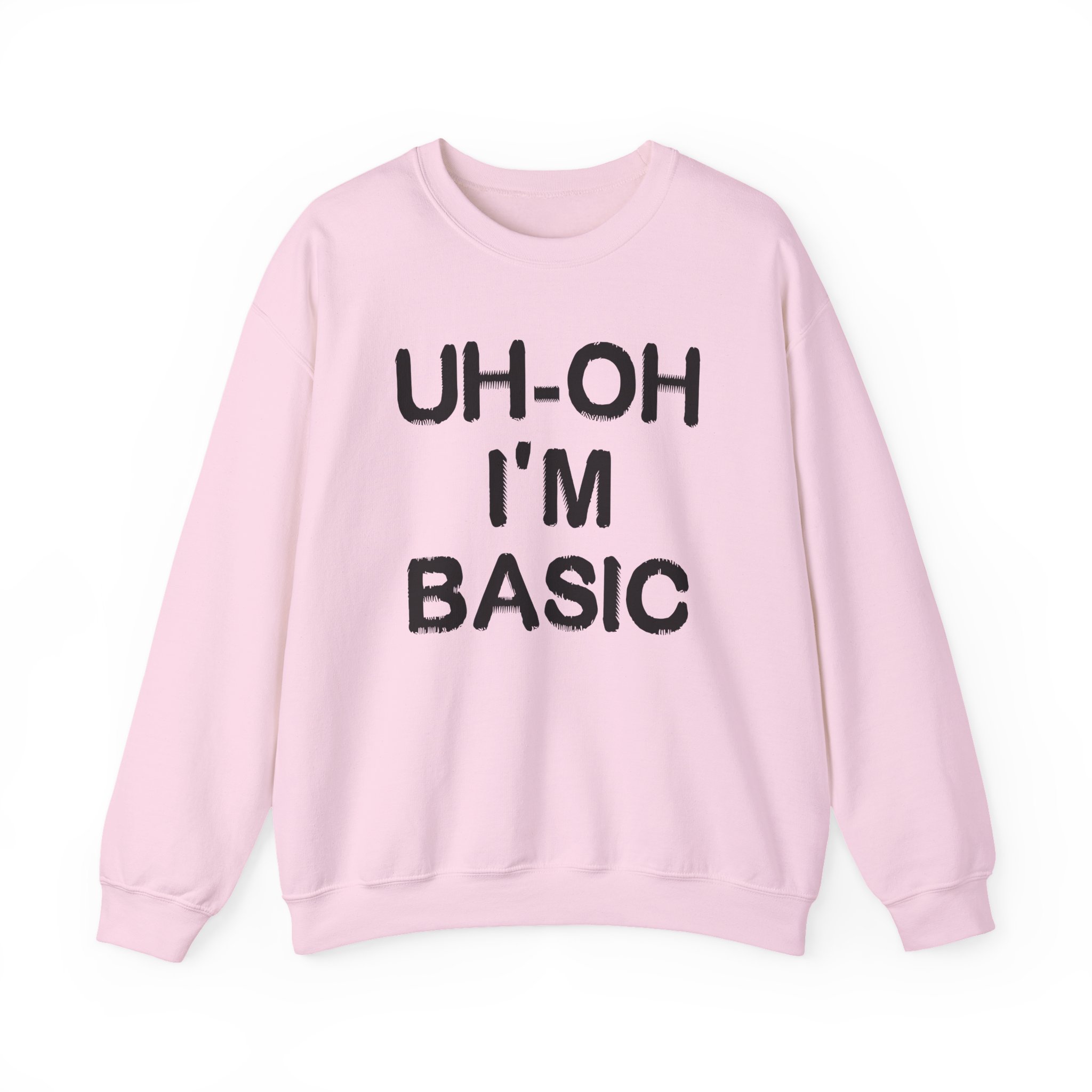 Djo Uh-oh I'm Basic Unisex Heavy Blend™ Crewneck Sweatshirt - Image 9
