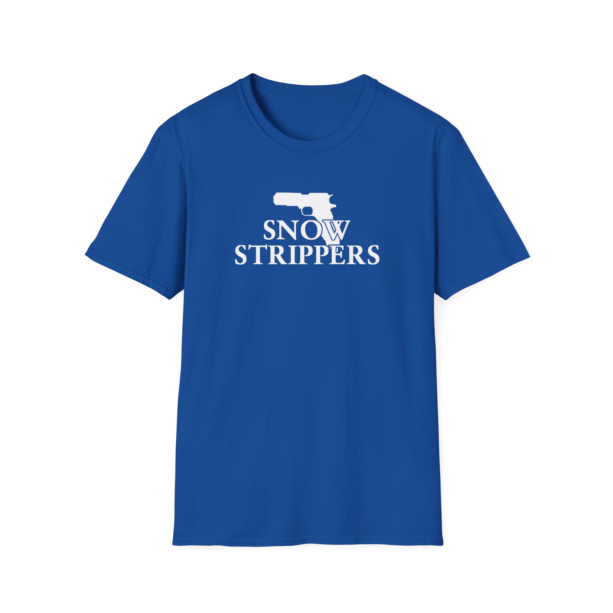 Snow Strippers Unisex Softstyle T-Shirt - Image 15