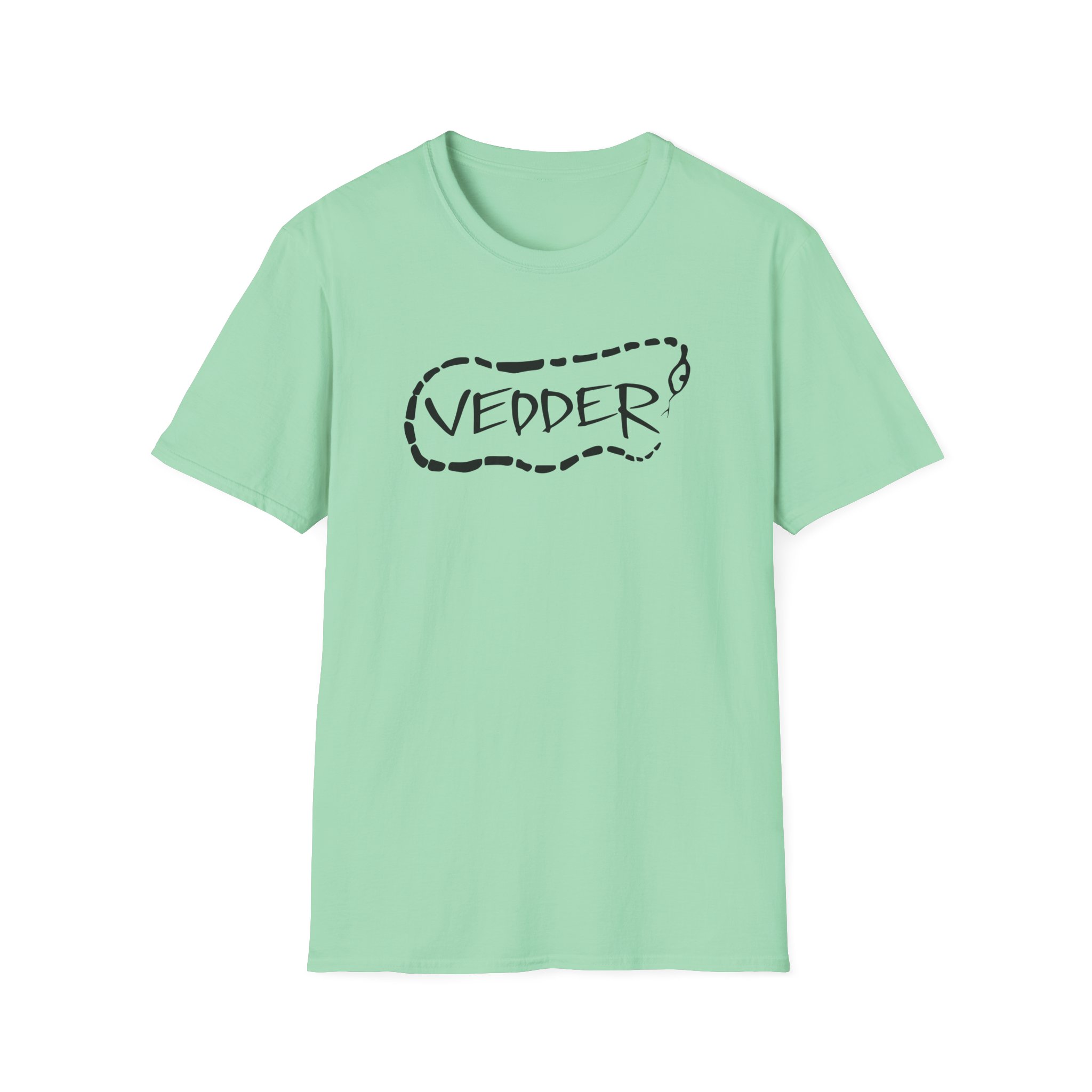 Eddie Vedder Stencil Snake Unisex Softstyle T-Shirt - Image 13