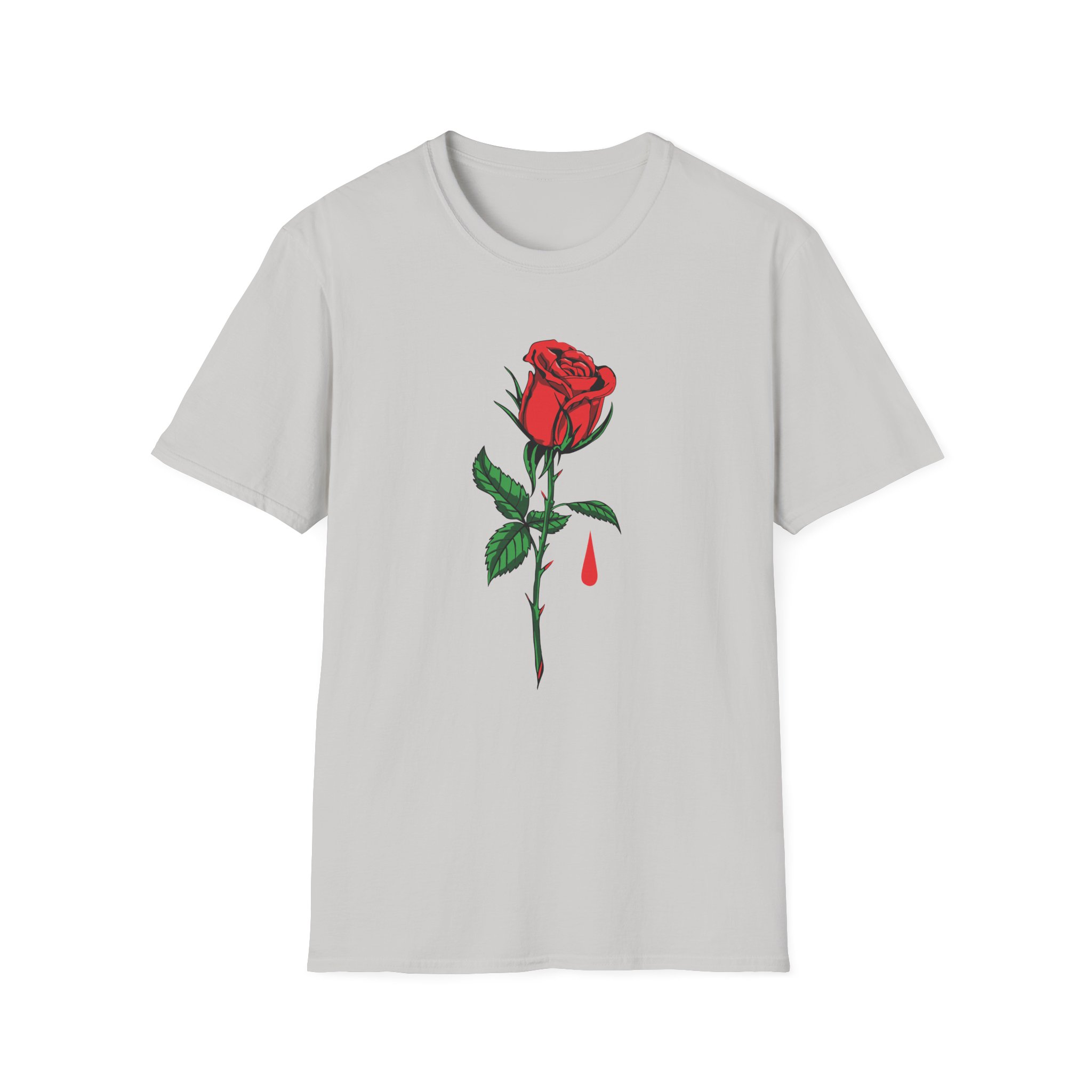 Blue October Big Rose Unisex Softstyle T-Shirt - Image 5