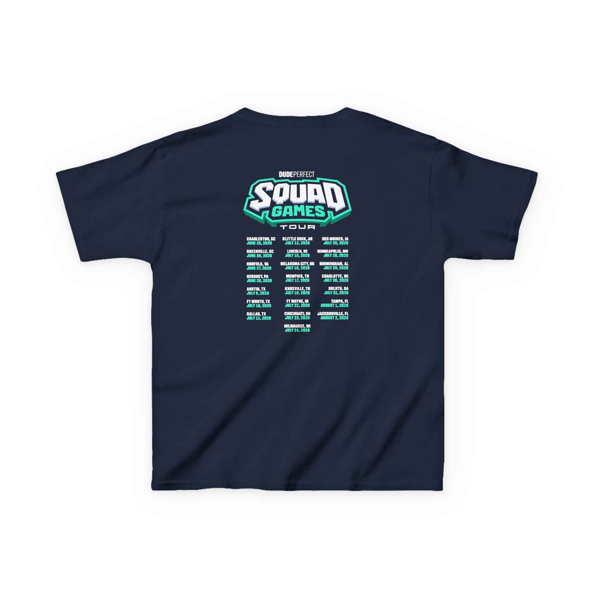 Dude Perfect Squad Games Tour Kids Heavy Cotton™ Tee - Image 4