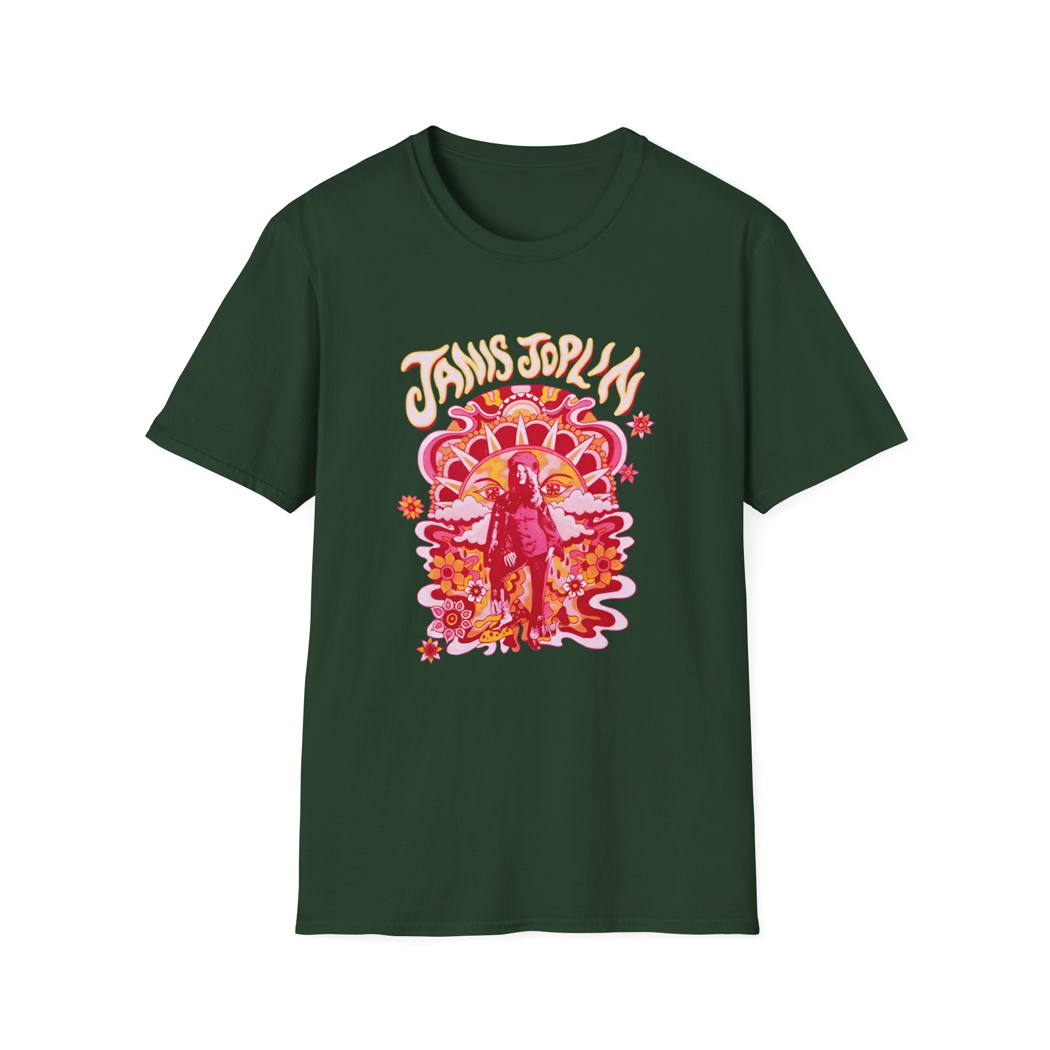 Janis Joplin Groovy Unisex Softstyle T-shirt - Image 9