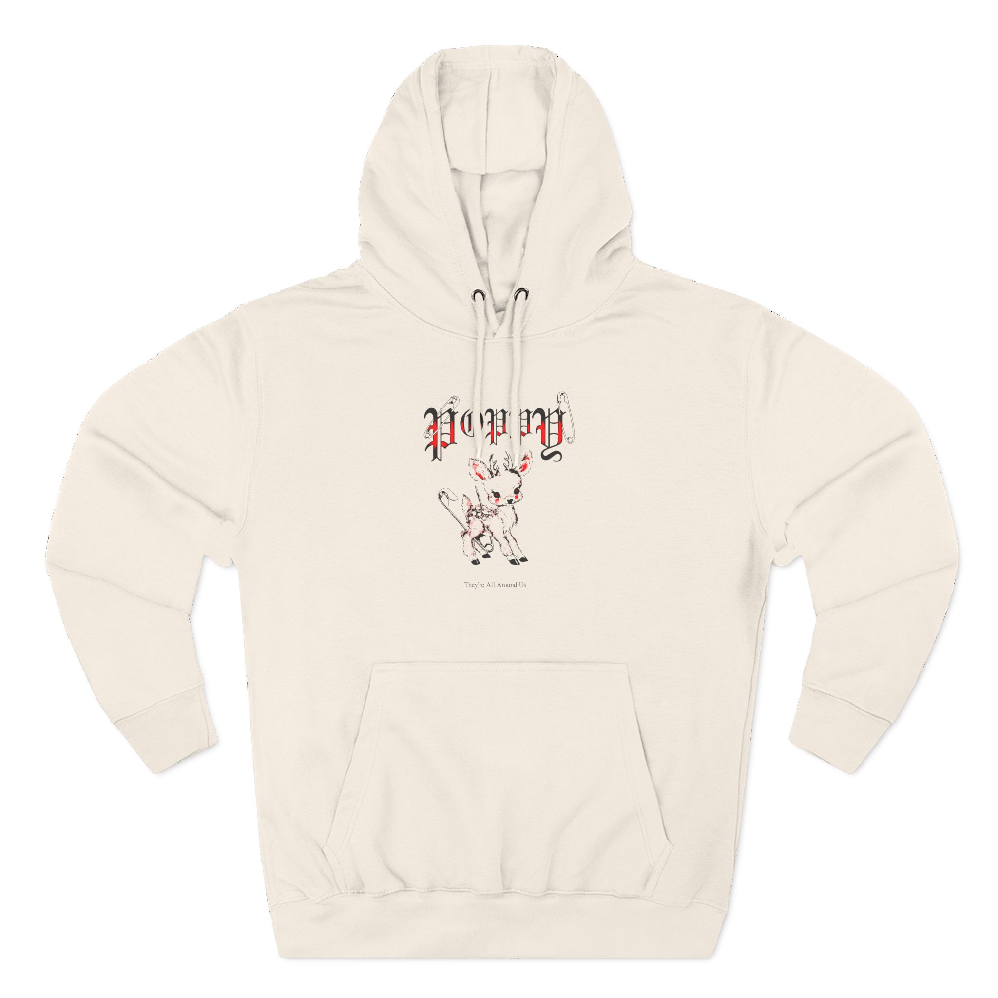 Poppy Deer Three-Panel Fleece Hoodie - Image 5