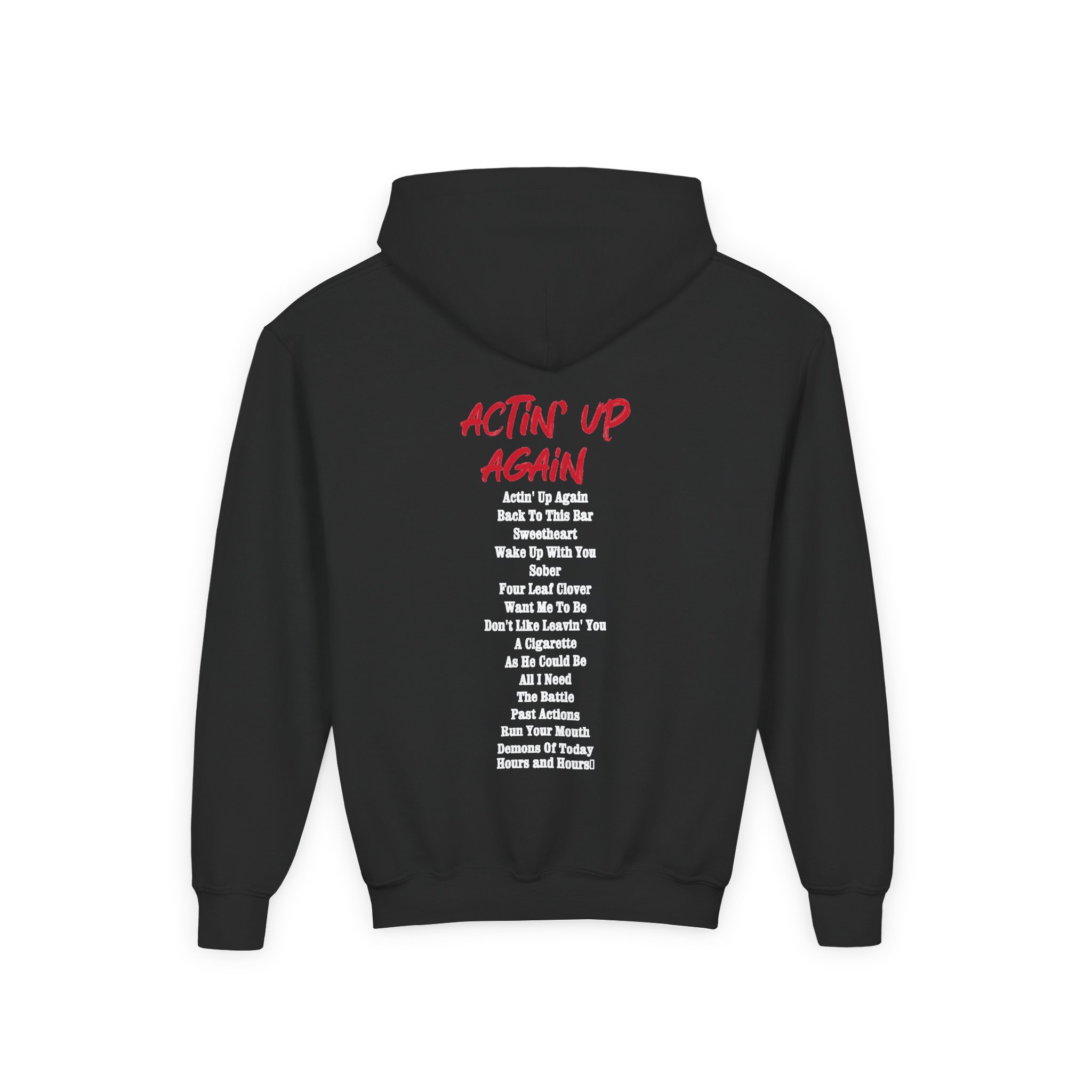 Gavin Adcock Actin' Up Again Album Youth Heavy Blend Hooded Sweatshirt - Image 2