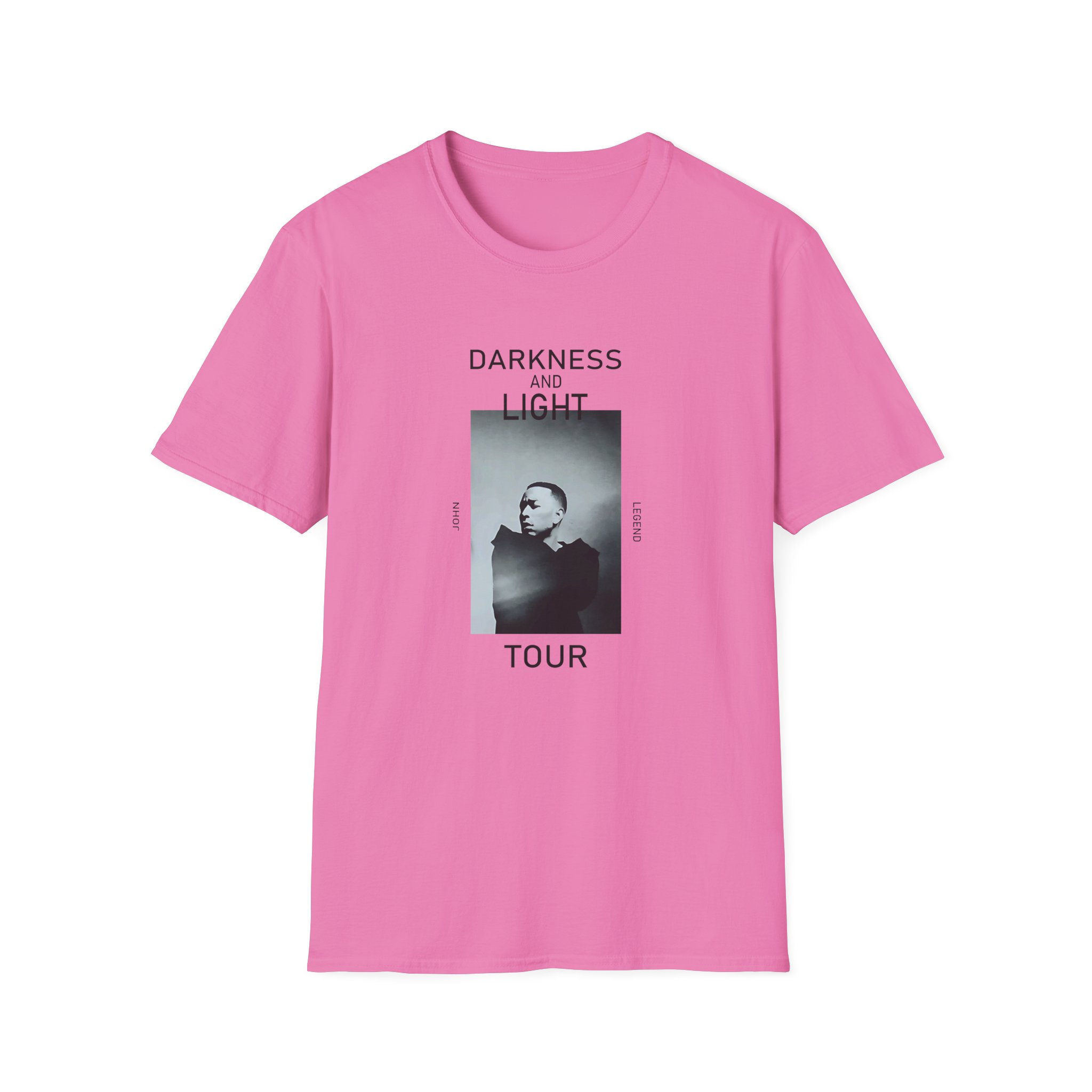 John Legend Darkness Portrait Unisex Softstyle T-Shirt - Image 29