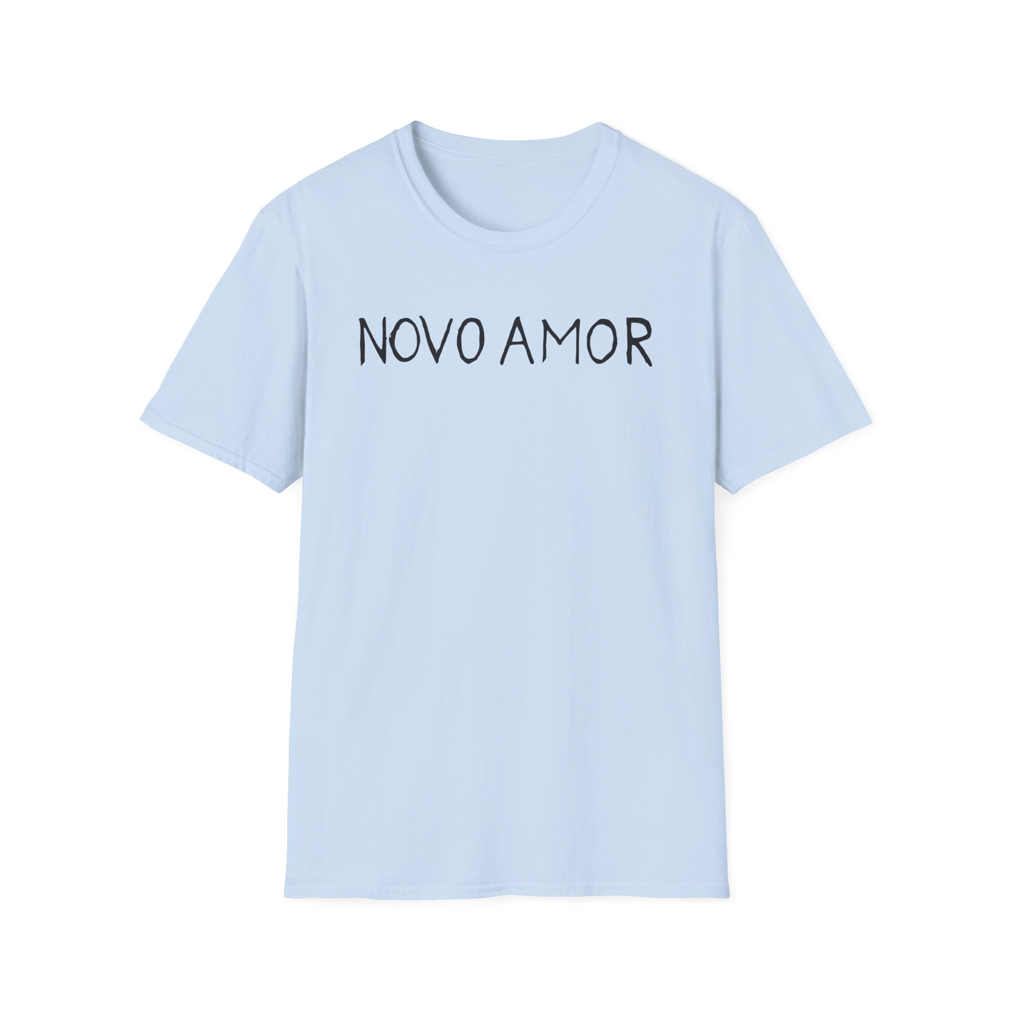 Novo Amor Text Unisex Softstyle T-Shirt - Image 13