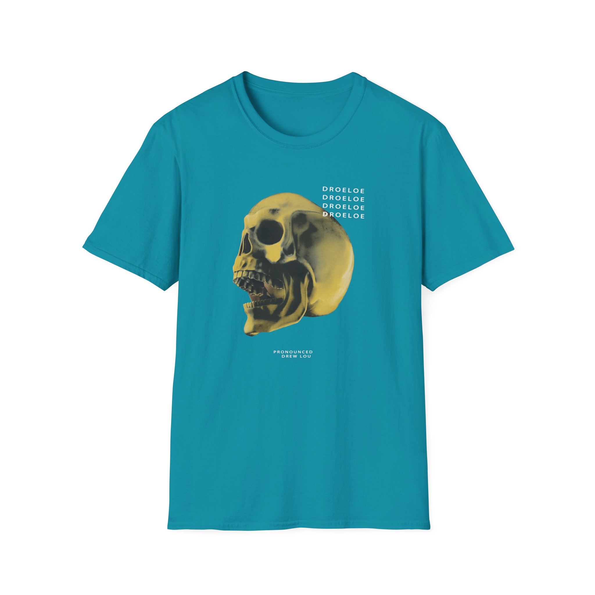 Deadbeats Gold Skull Unisex Softstyle T-Shirt - Image 9