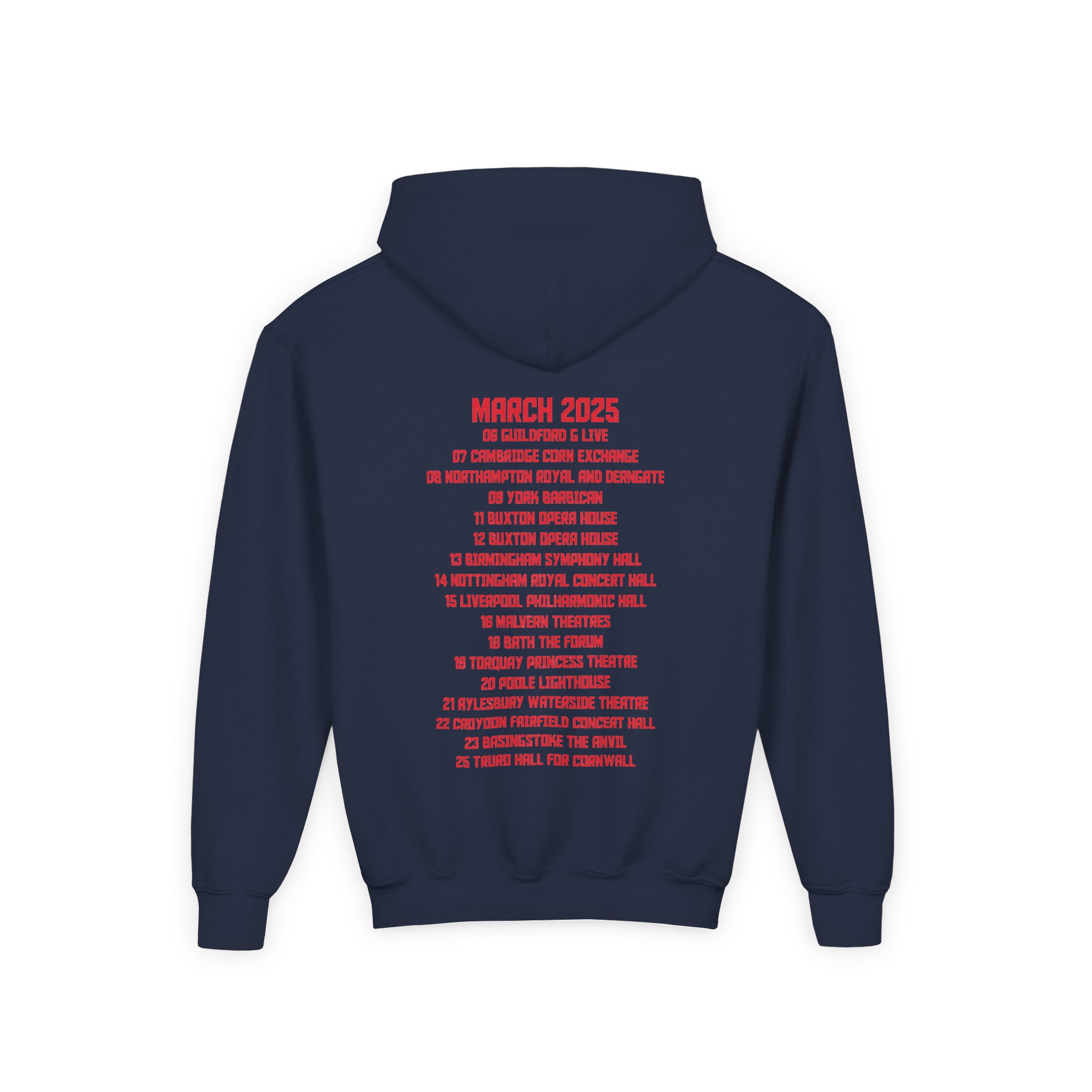 Levellers 2025 March We the Collective Tour Youth Heavy Blend Hooded Sweatshirt - Image 10