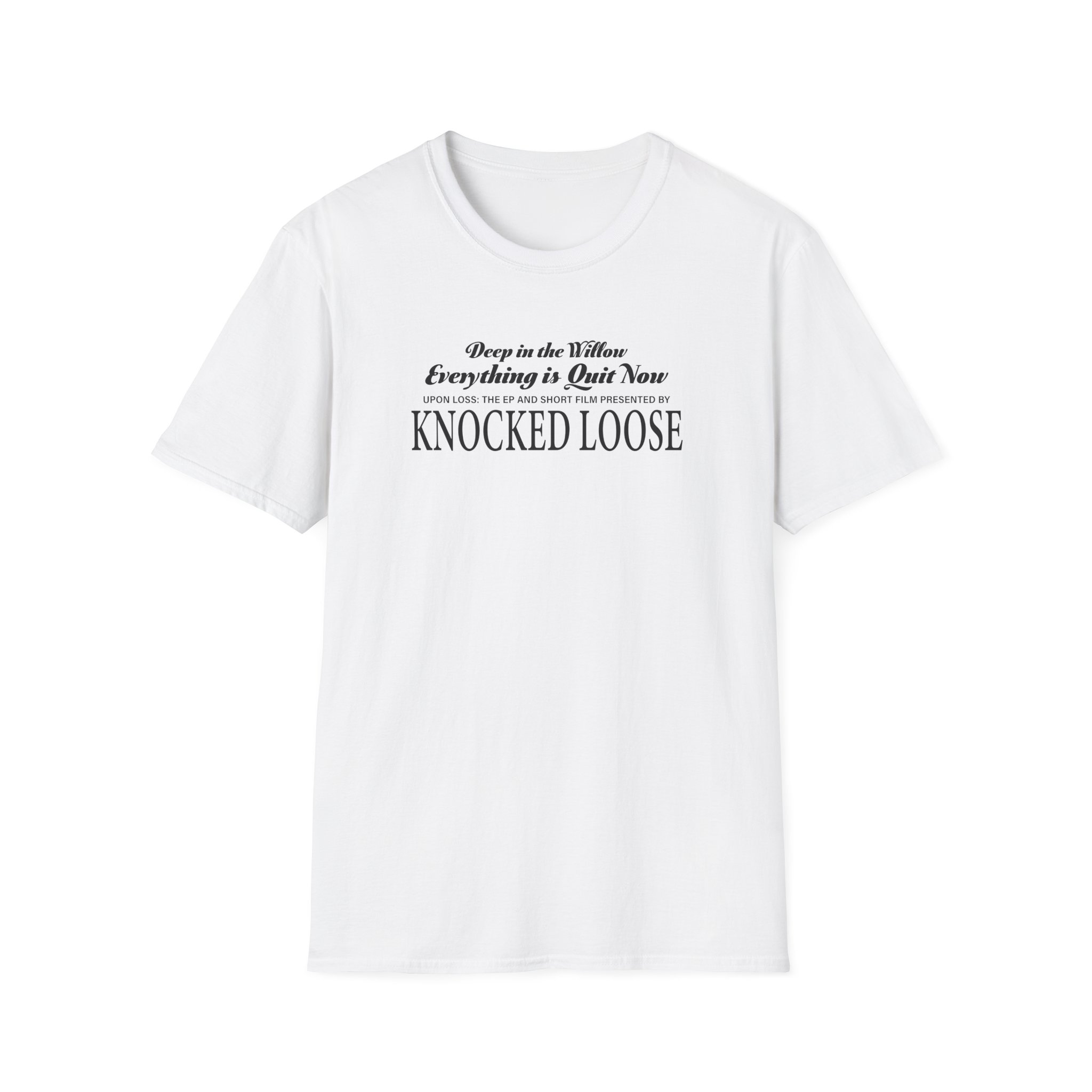 Knocked Loose Quiet Now Unisex Softstyle T-shirt - Image 3