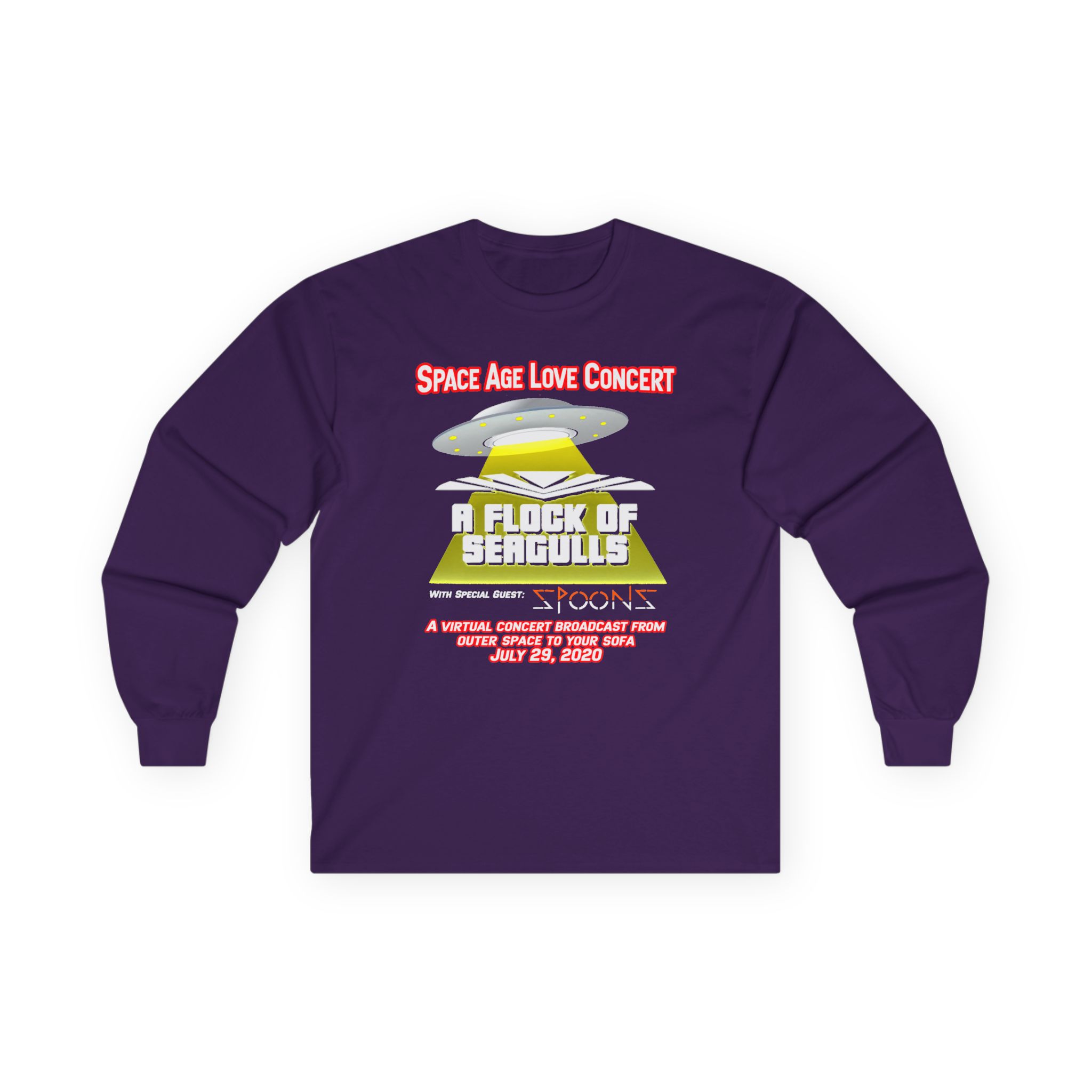 A Flock of Seagulls Space Age Love Concert Unisex Ultra Cotton Long Sleeve Tee - Image 11