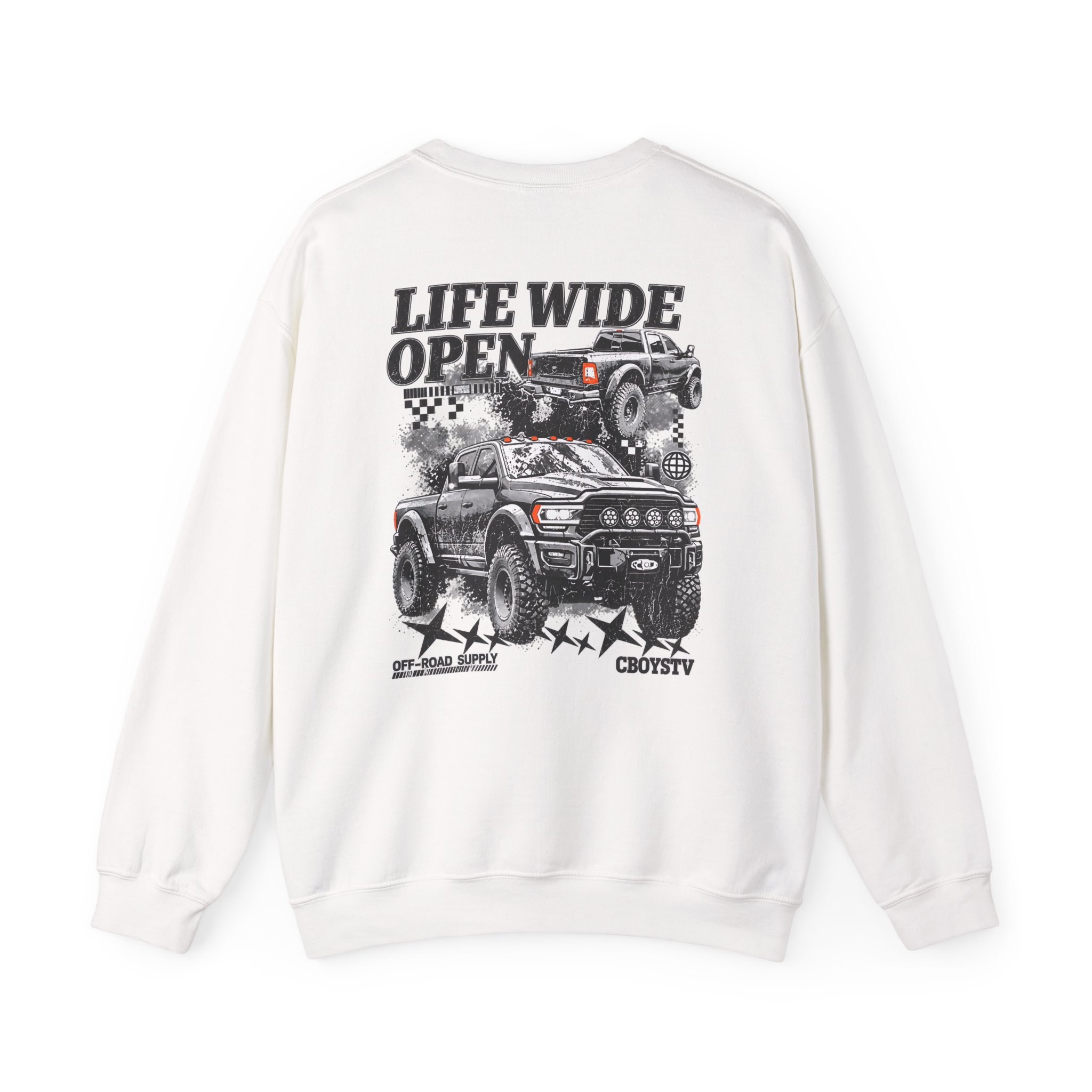Cboystv Prospector Whiteout Unisex Heavy Blend™ Crewneck Sweatshirt - Image 2