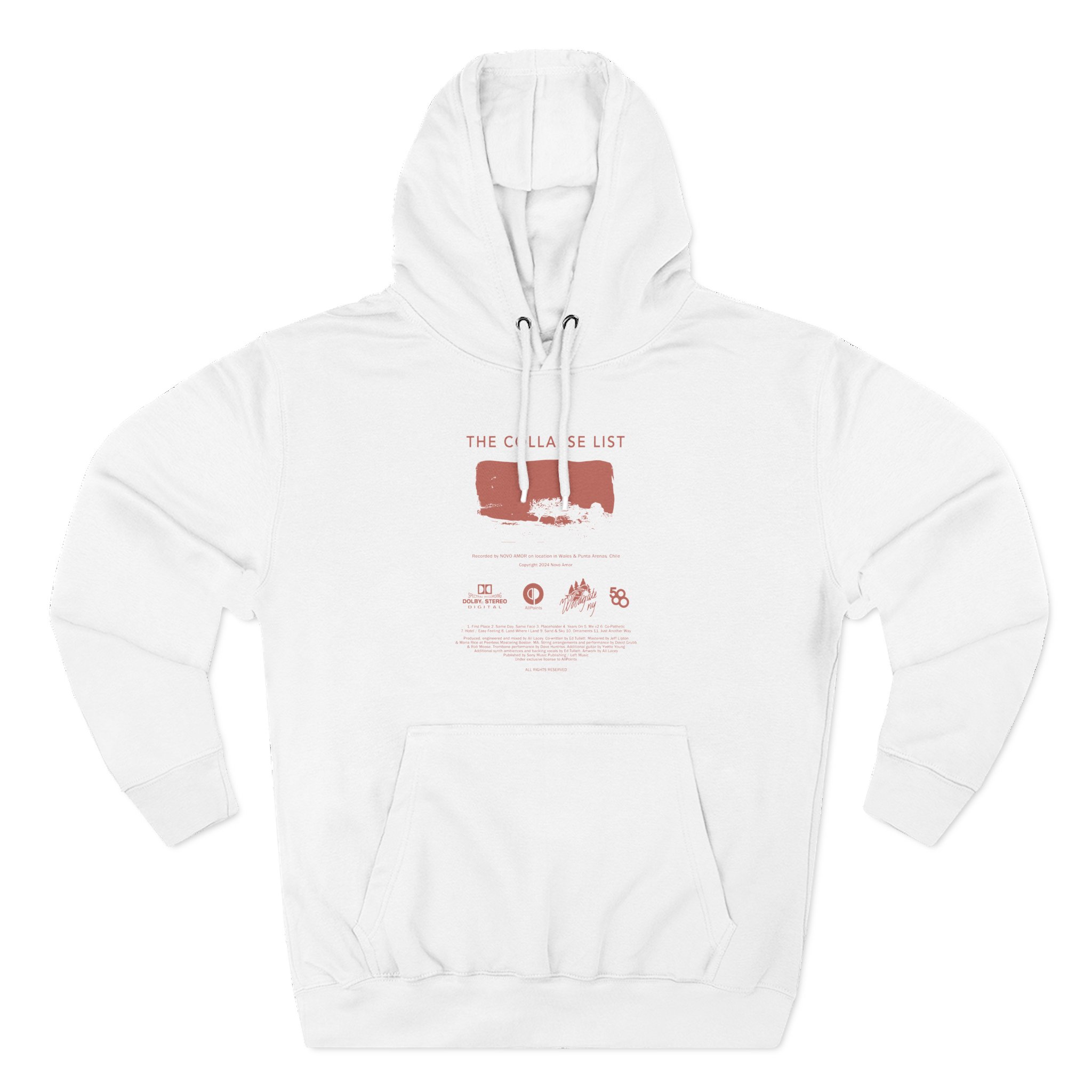 Novo Amor The Collapse List Three-Panel Fleece Hoodie