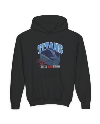 Megan Moroney Titans Cowgirl Hat Youth Heavy Blend Hooded Sweatshirt