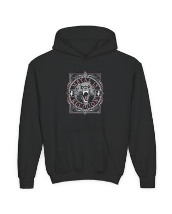 Powerwolf Metal Circle Youth Heavy Blend Hooded Sweatshirt