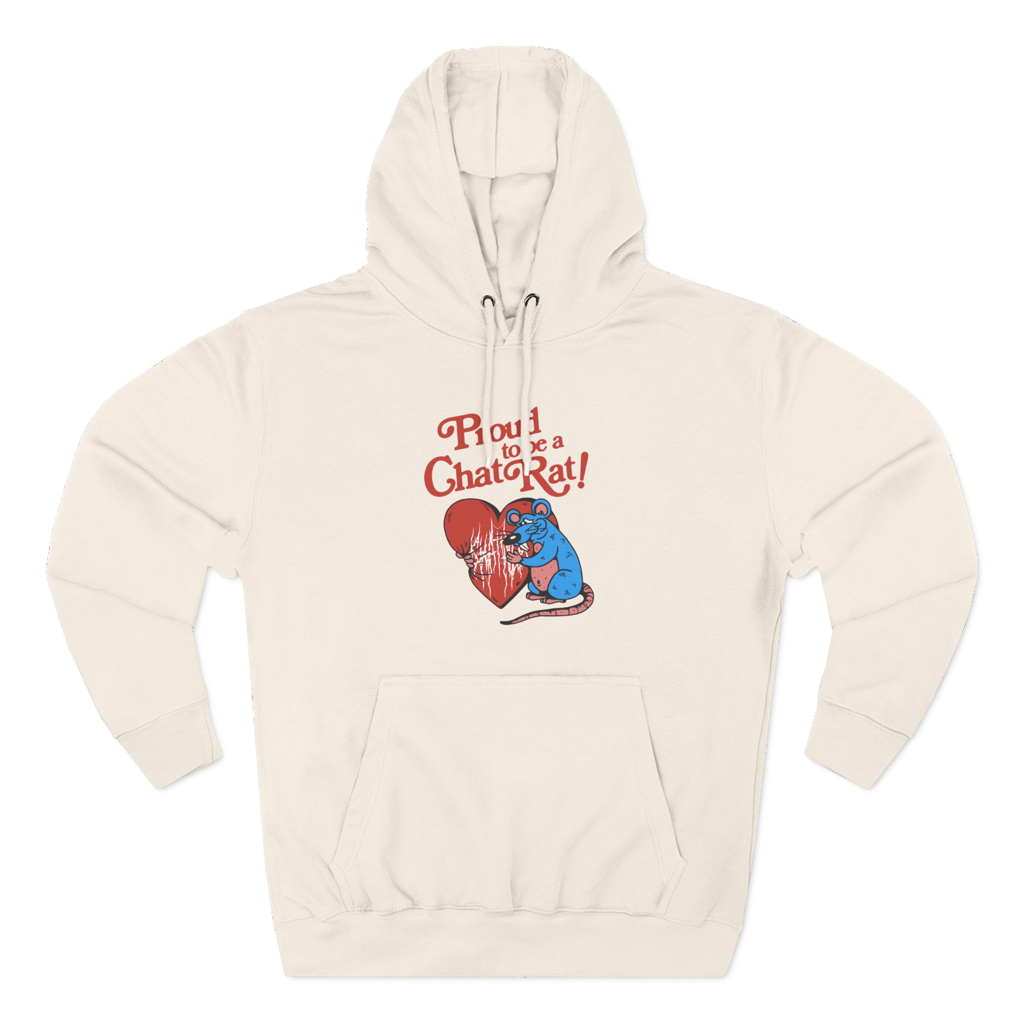 Chat Pile Chat Rat Three-Panel Fleece Hoodie - Image 5
