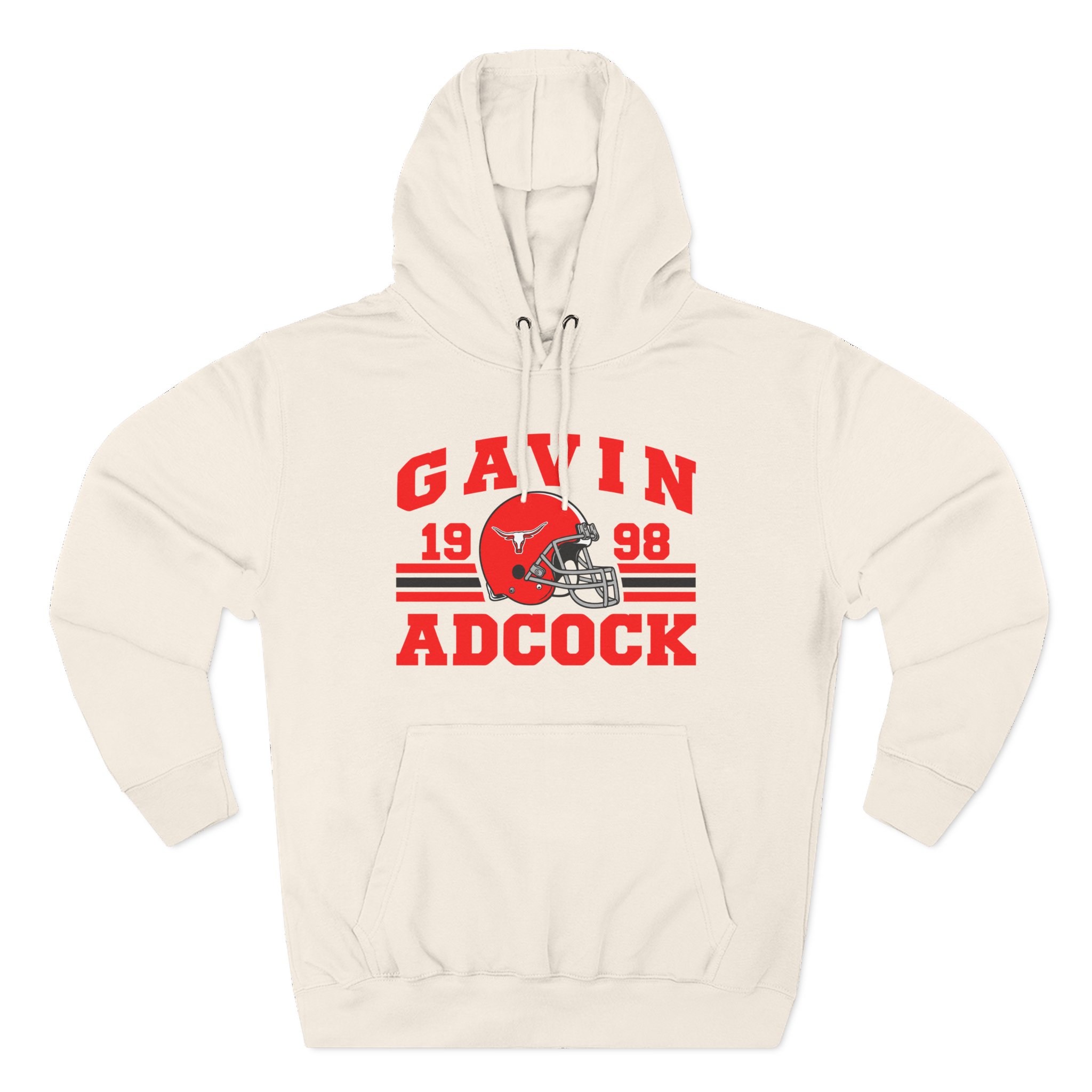 Gavin Adcock Football Three-Panel Fleece Hoodie - Image 5