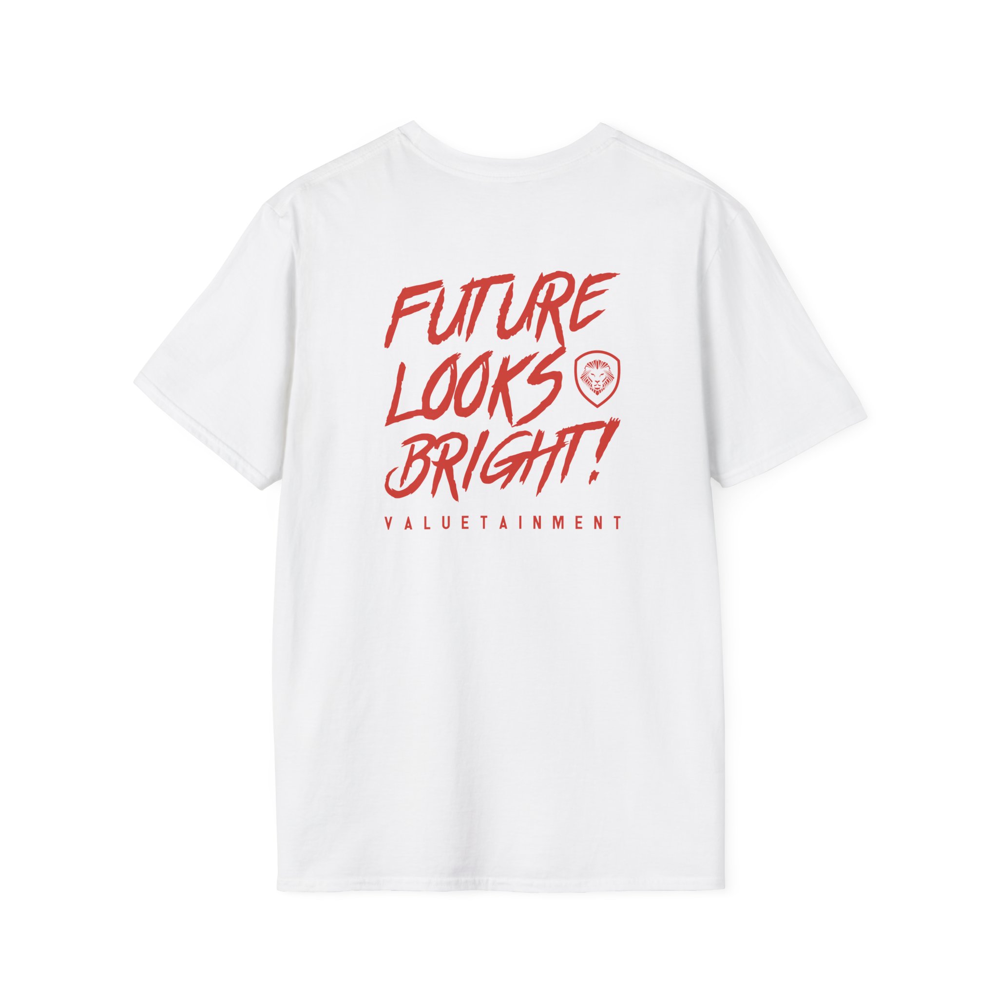 Valuetainment Future Looks Bright Unisex Softstyle T-Shirt - Image 4