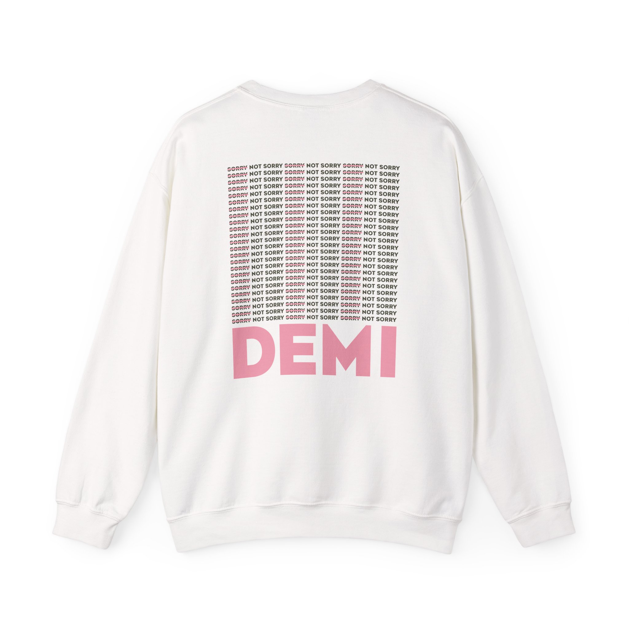 D L Not Sorry Unisex Heavy Blend™ Crewneck Sweatshirt - Image 2