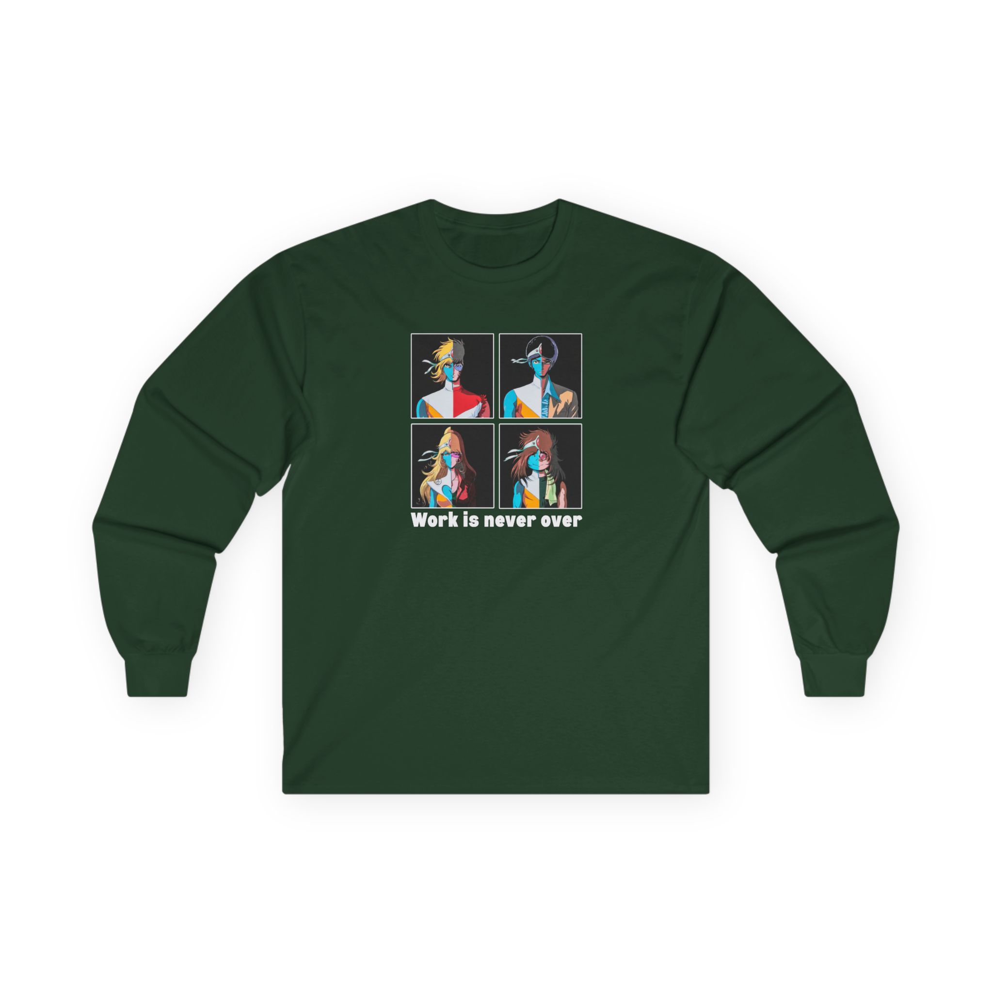 Daft Punk Work is never over Unisex Ultra Cotton Long Sleeve Tee - Image 7