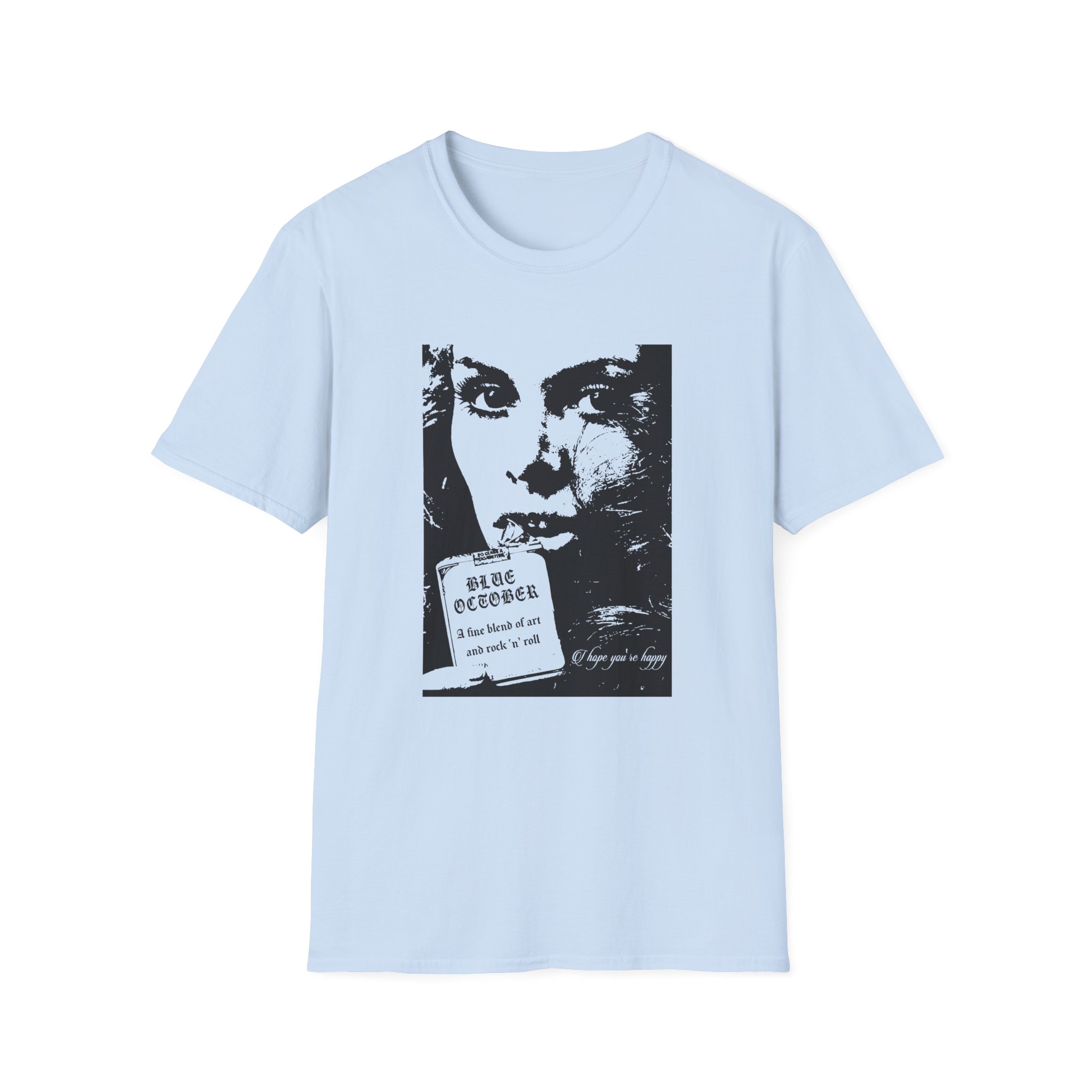 Blue October a Fine Blend Unisex Softstyle T-Shirt - Image 15