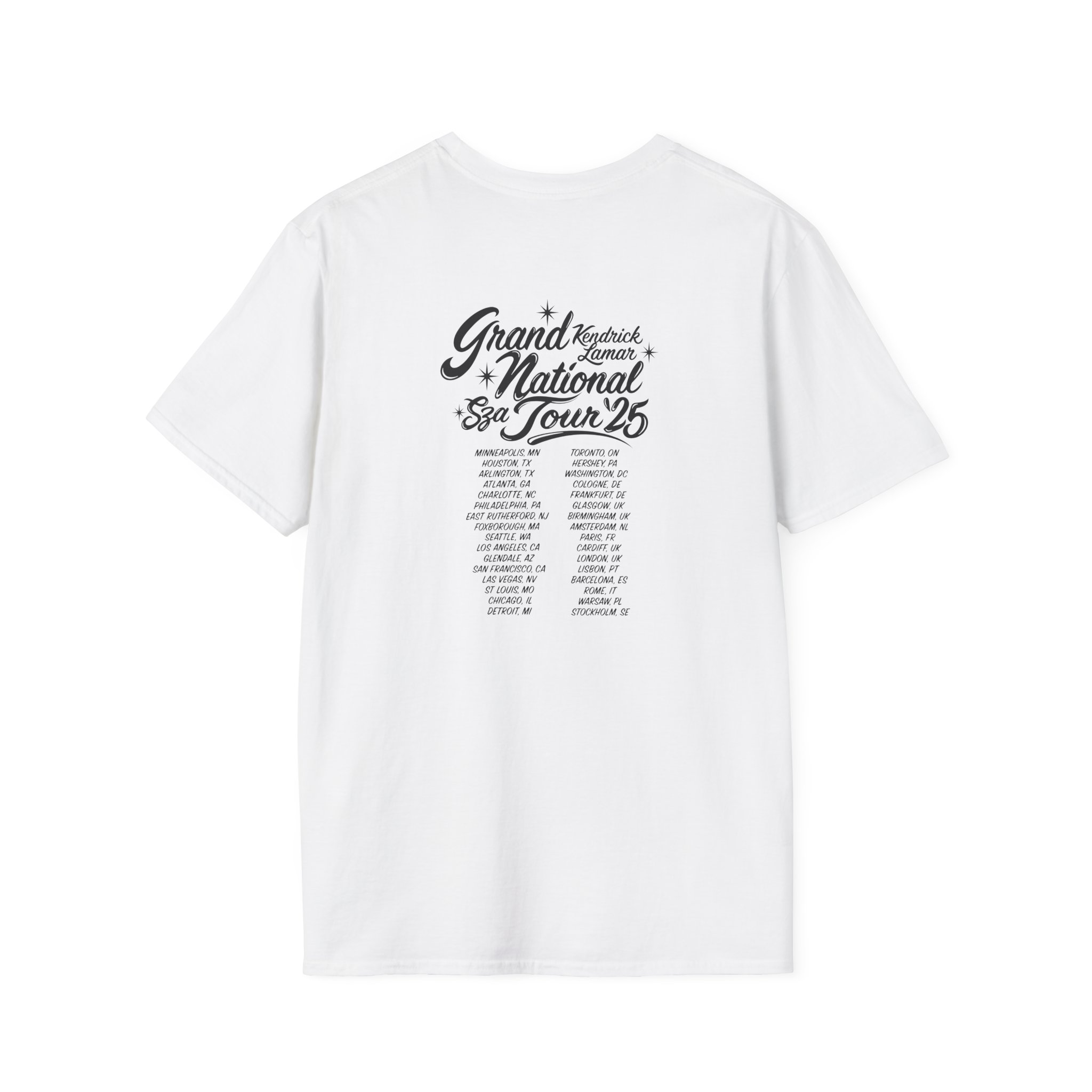 Sza Sos if This World Were Mine Grand National Tou Unisex Softstyle T-Shirt - Image 2
