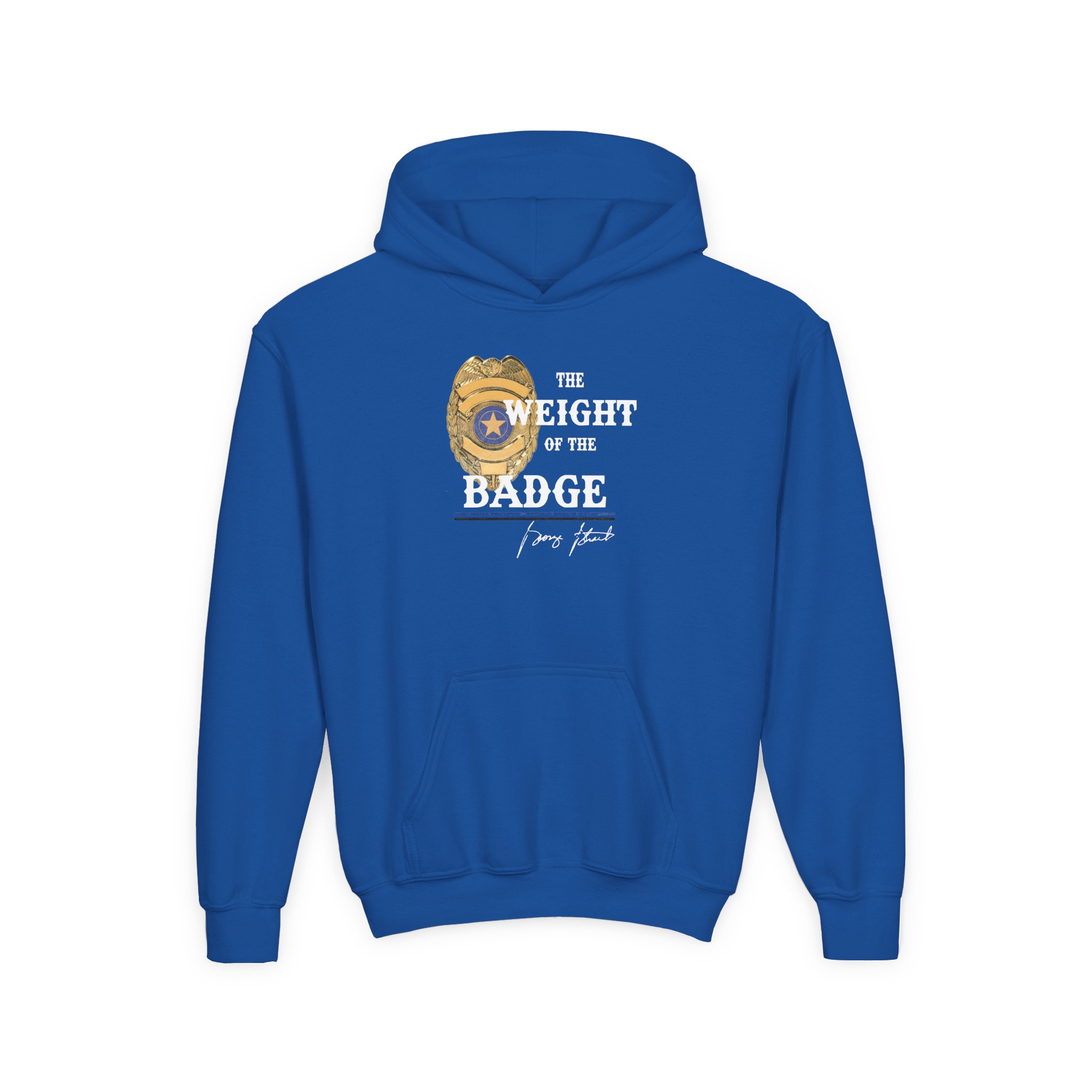 George Strait Gold Badge Youth Heavy Blend Hooded Sweatshirt - Image 7