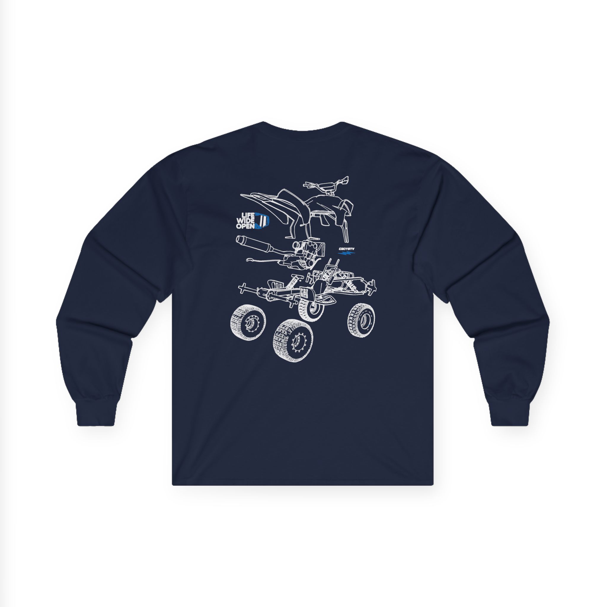 Cboystv Quad Blowup Unisex Ultra Cotton Long Sleeve Tee - Image 12