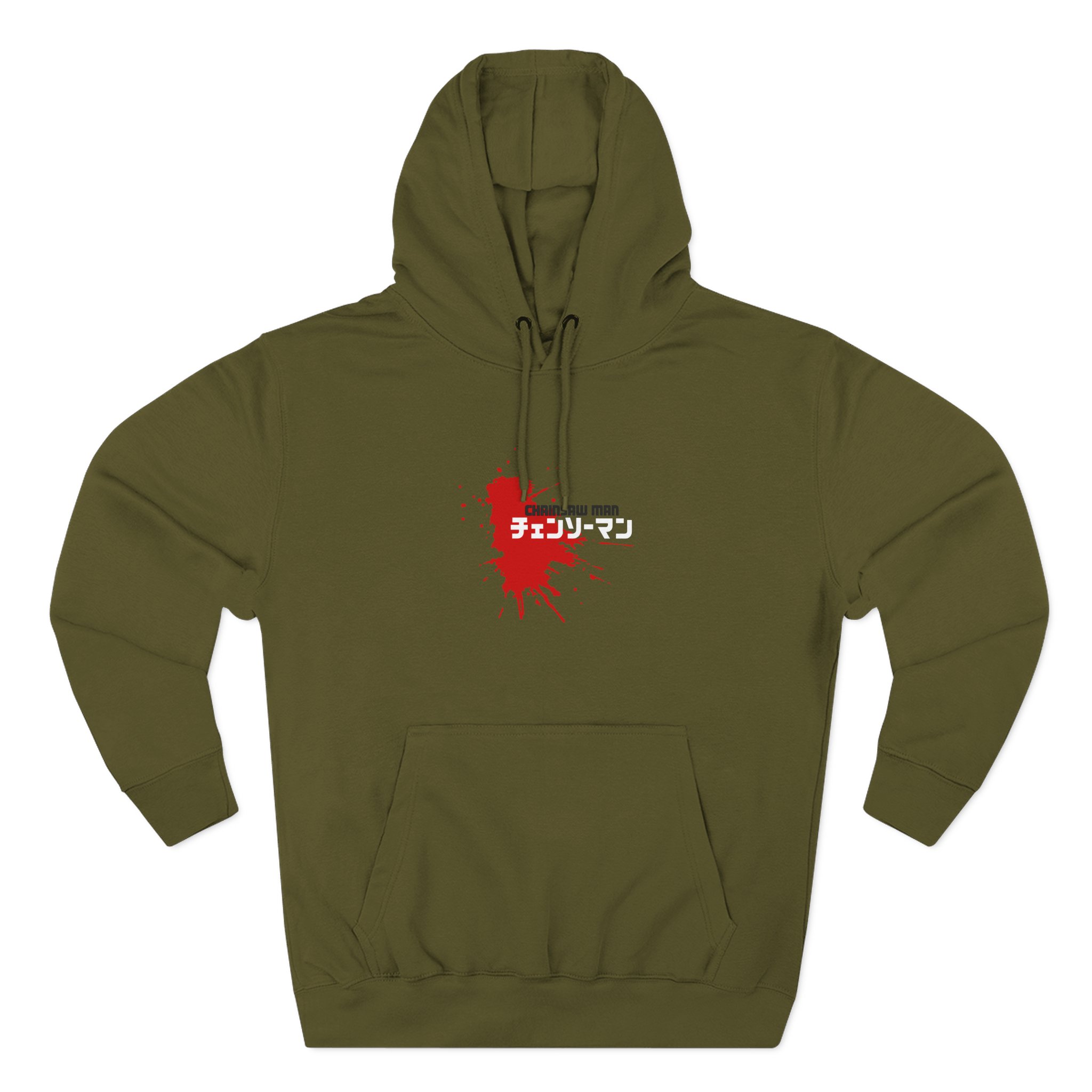 Chainsaw Man Power Grey Melange Three-Panel Fleece Hoodie - Image 3