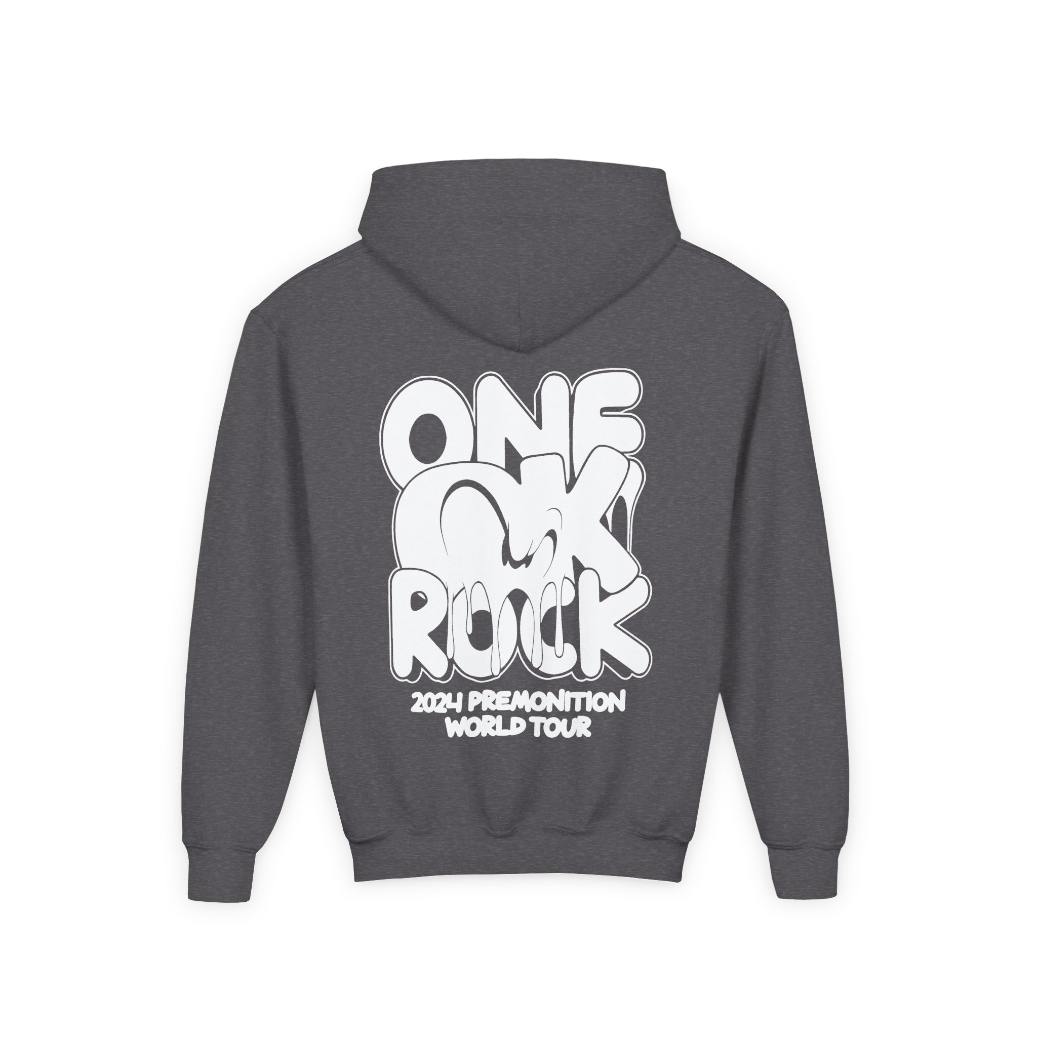 One Ok Rock Premonition World Tour Youth Heavy Blend Hooded Sweatshirt - Image 8