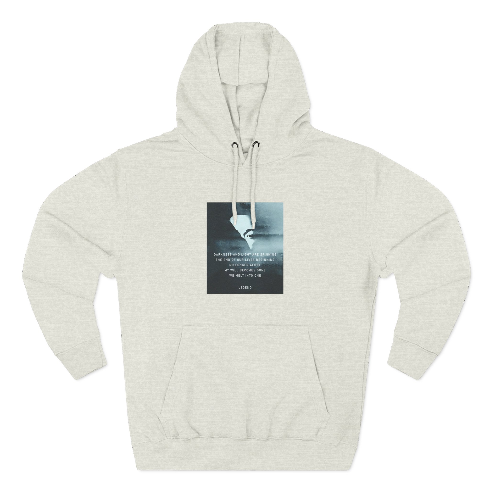 John Legend Darkness Lyrics Three-Panel Fleece Hoodie - Image 13