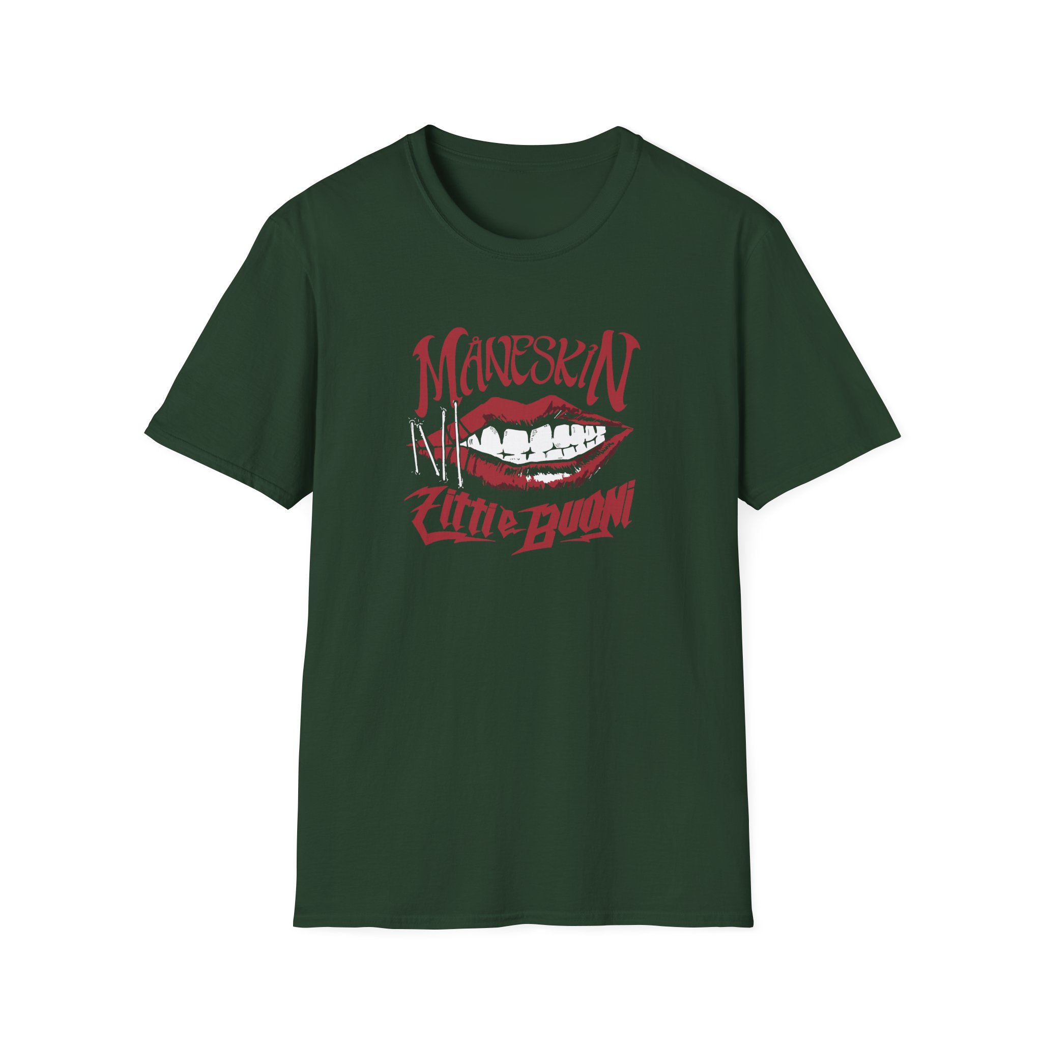 Maneskin ZITTI E BUONI Unisex Softstyle T-Shirt - Image 3