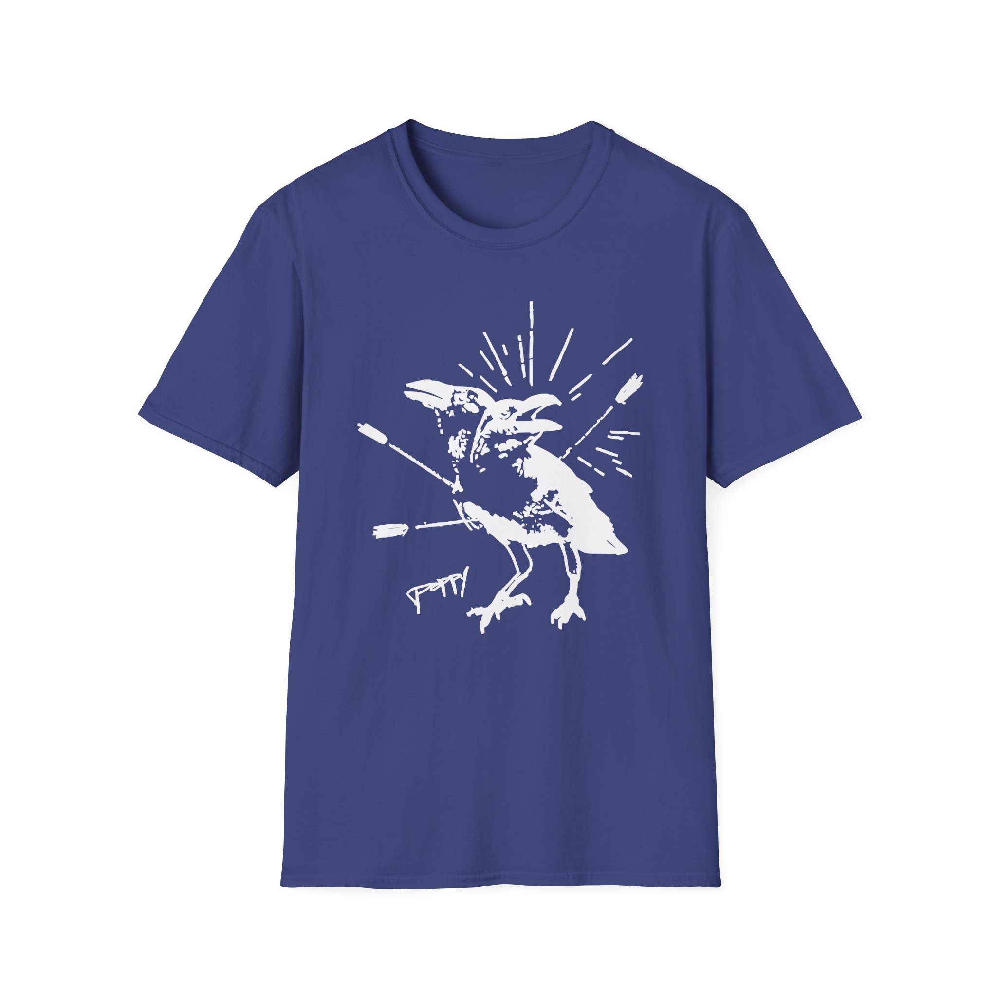 Poppy Coward Birds Unisex Softstyle T-Shirt - Image 11