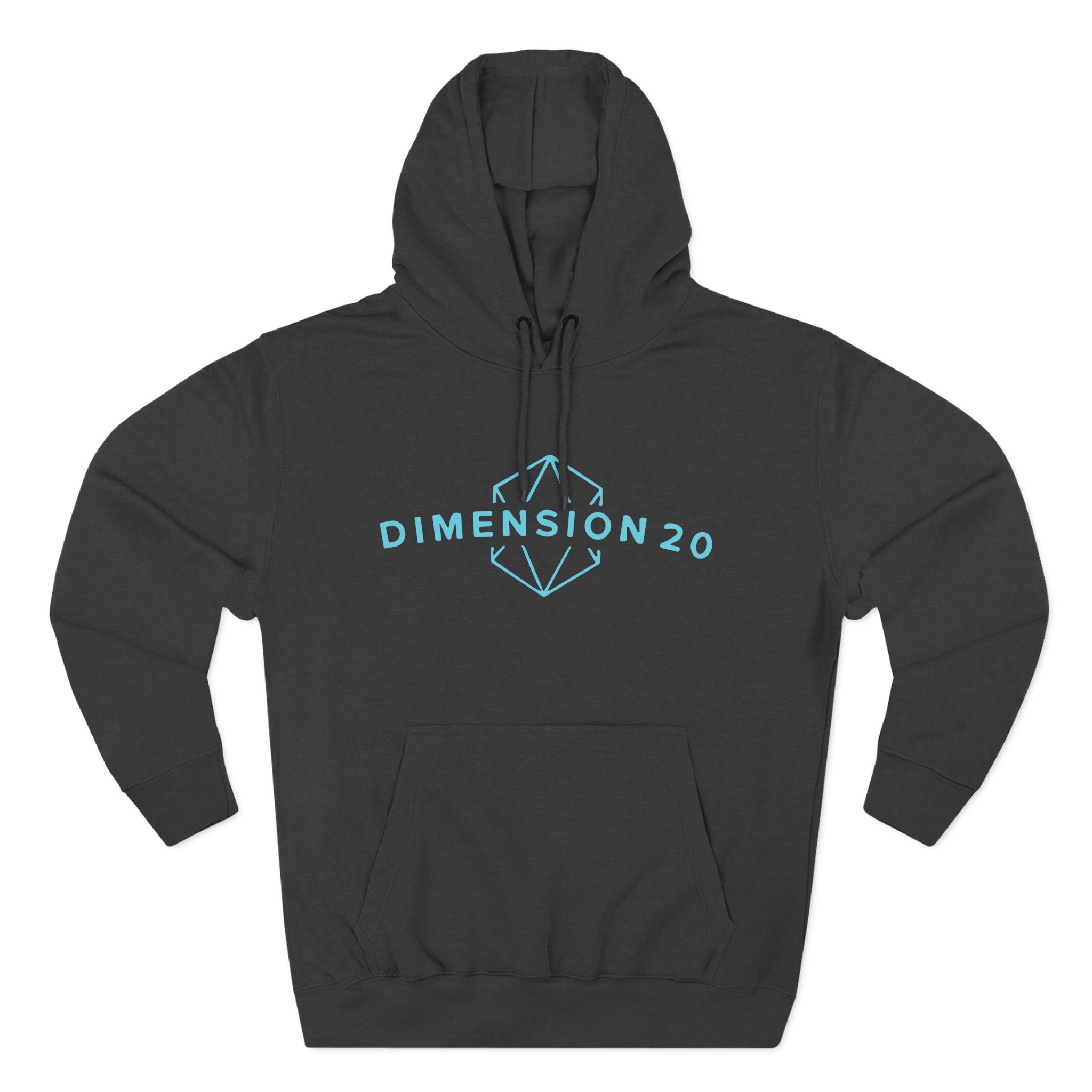 Dropout Dimension 20 Logo Three-Panel Fleece Hoodie - Image 3