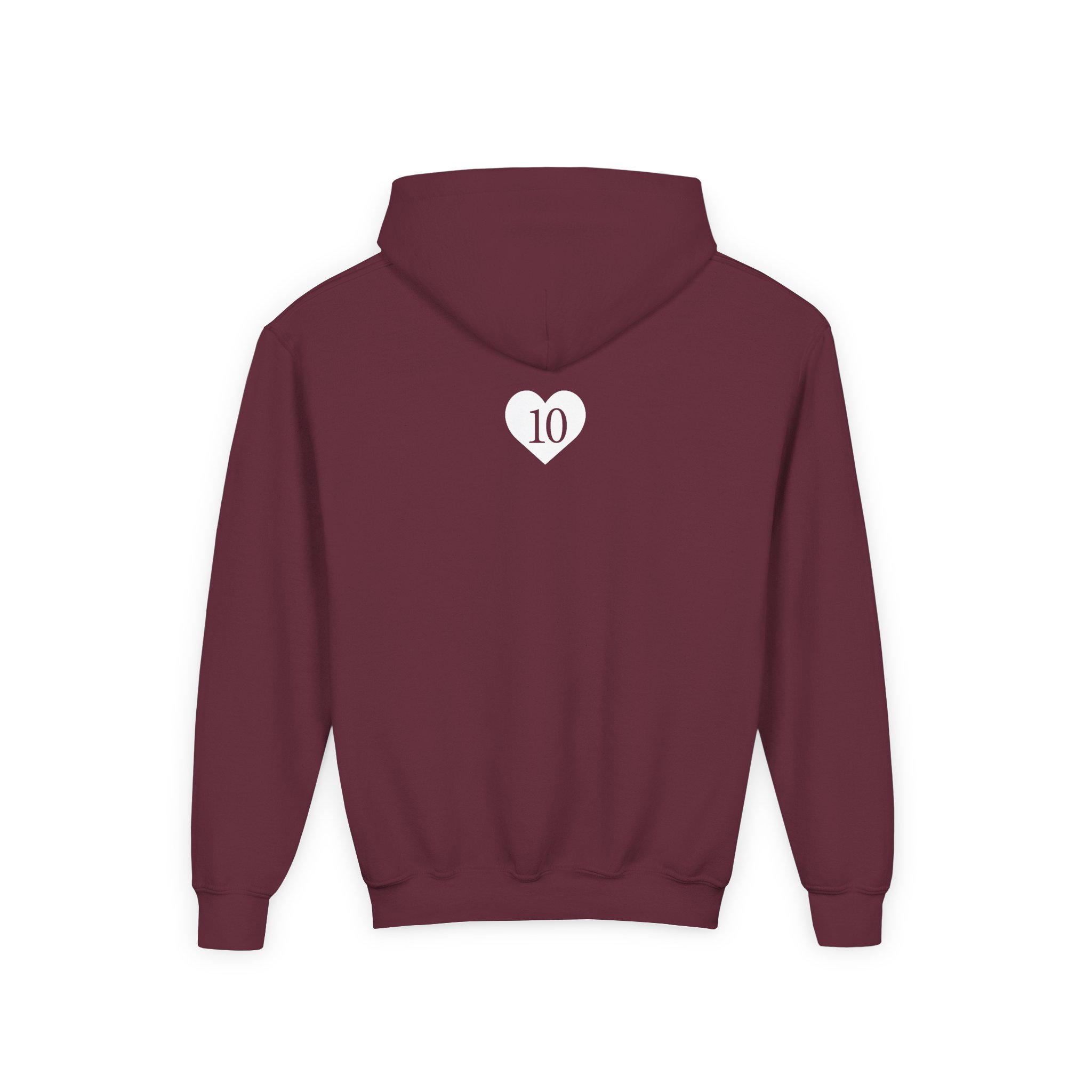 AG Yours Truly 10th Anniversary Youth Heavy Blend Hooded Sweatshirt - Image 4