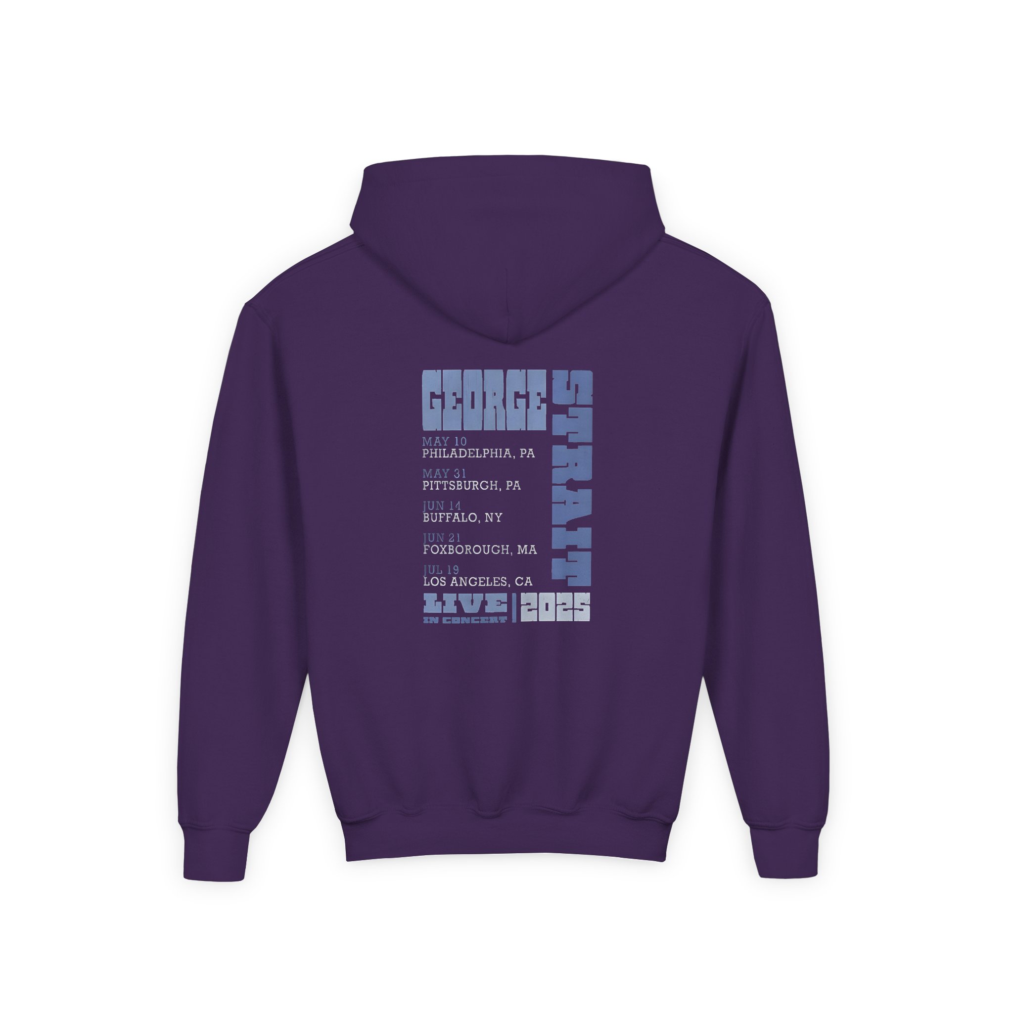 George Strait Tour Youth Heavy Blend Hooded Sweatshirt - Image 8