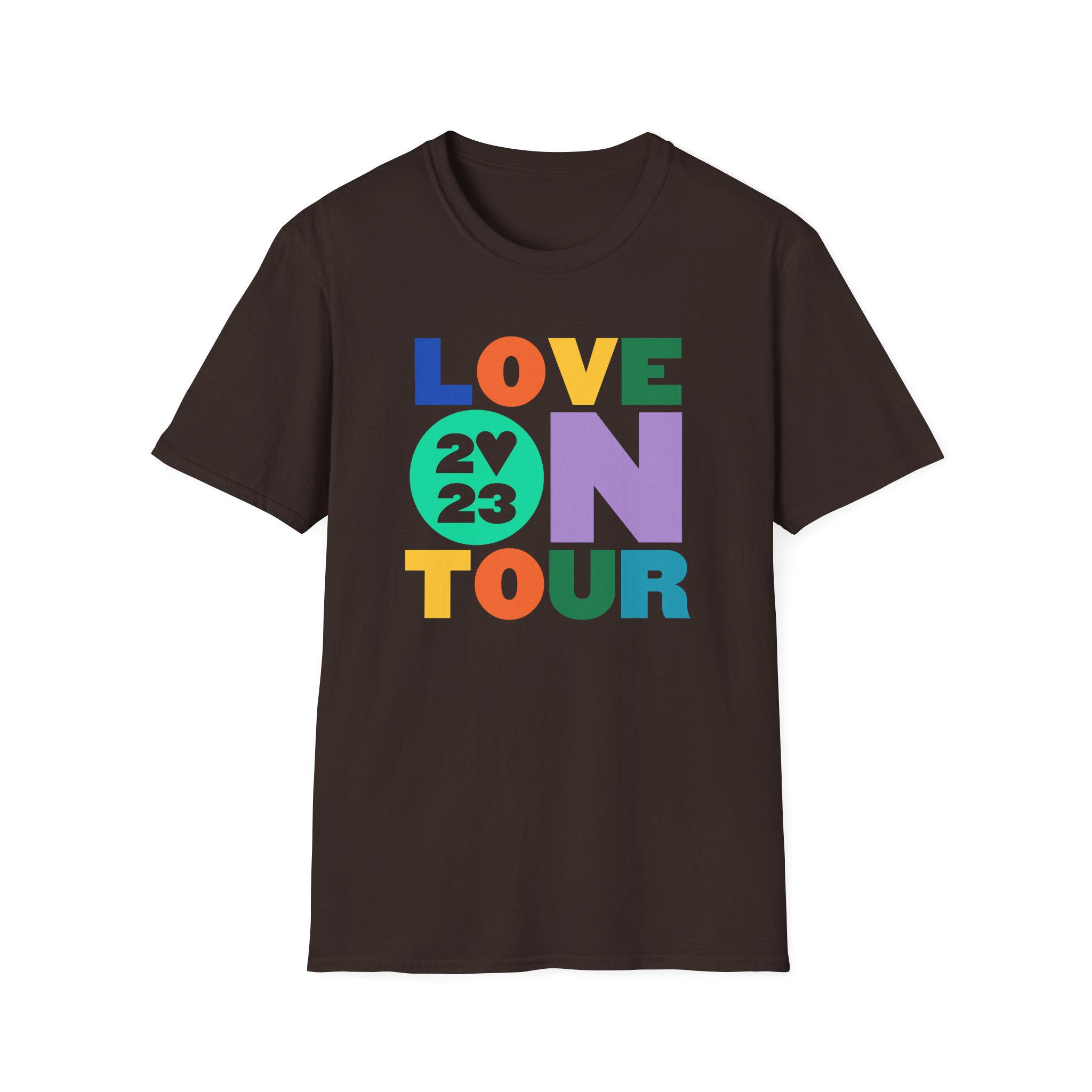 Love on Tour 2023 Unisex Softstyle T-Shirt - Image 3
