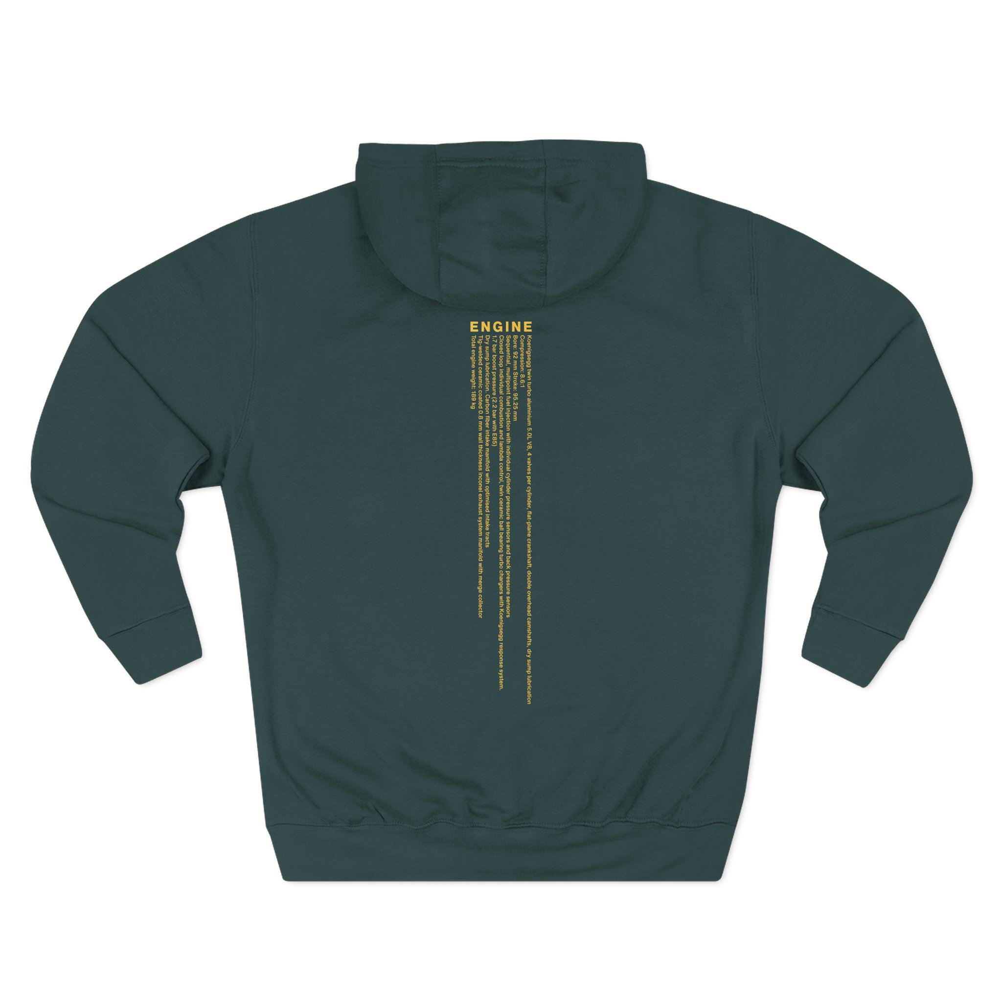Koenigsegg Triplex Three-Panel Fleece Hoodie - Image 4