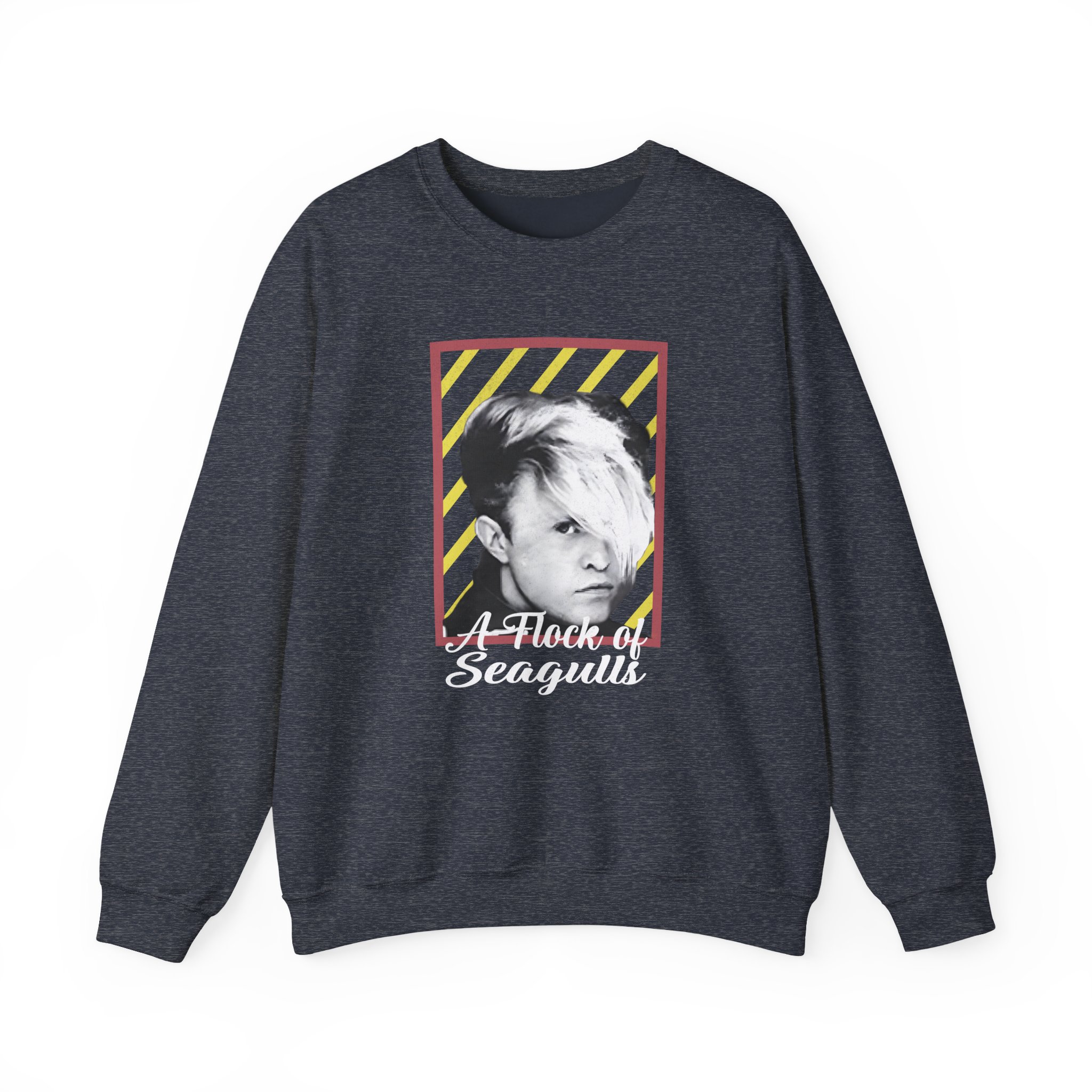 A Flock of Seagulls Neon Unisex Heavy Blend™ Crewneck Sweatshirt - Image 7