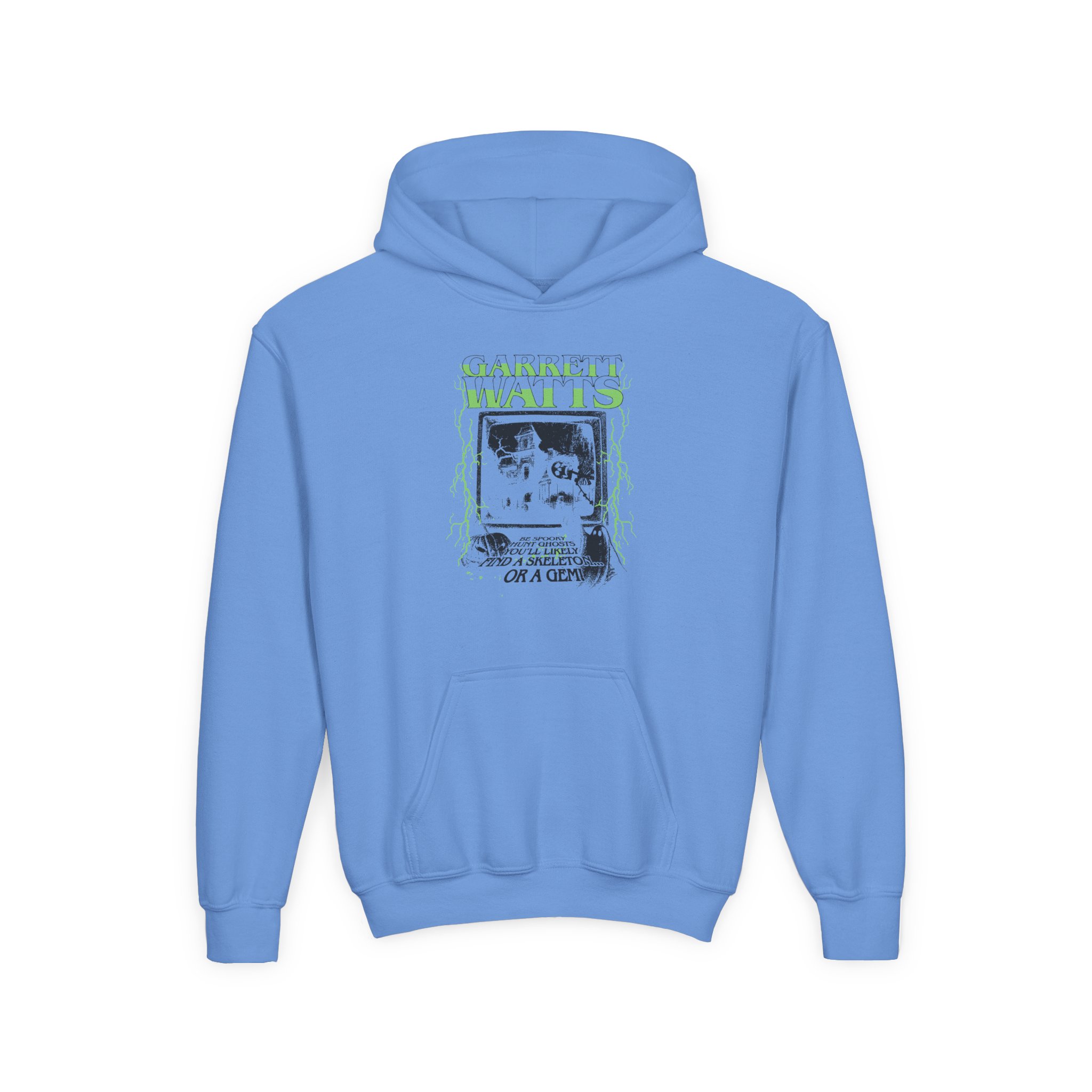 Garrett Watts the Haunted Glow Youth Heavy Blend Hooded Sweatshirt - Image 9