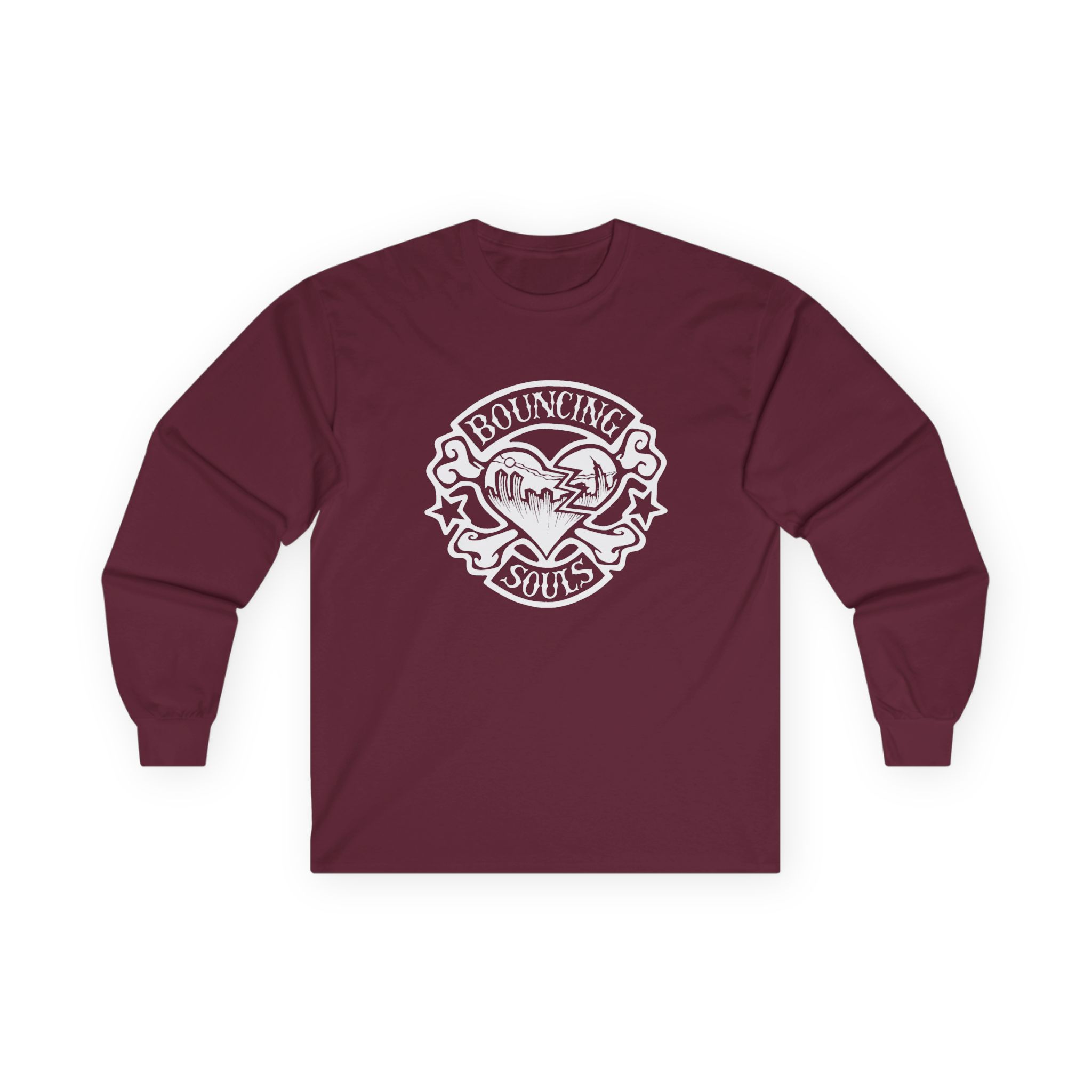 Cold Cuts the Bouncing Souls Rocker Heart Unisex Ultra Cotton Long Sleeve Tee - Image 3