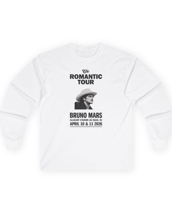 Bruno Mars Las Vegas the Romantic Unisex Ultra Cotton Long Sleeve Tee