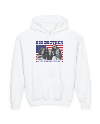 Janis Joplin Big Brother & the Holding Company Youth Heavy Blend Hooded Sweatshirt