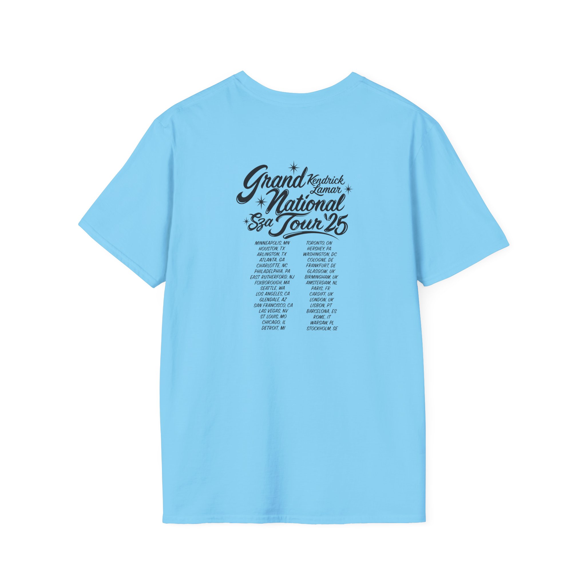 Sza Sos if This World Were Mine Grand National Tou Unisex Softstyle T-Shirt - Image 22