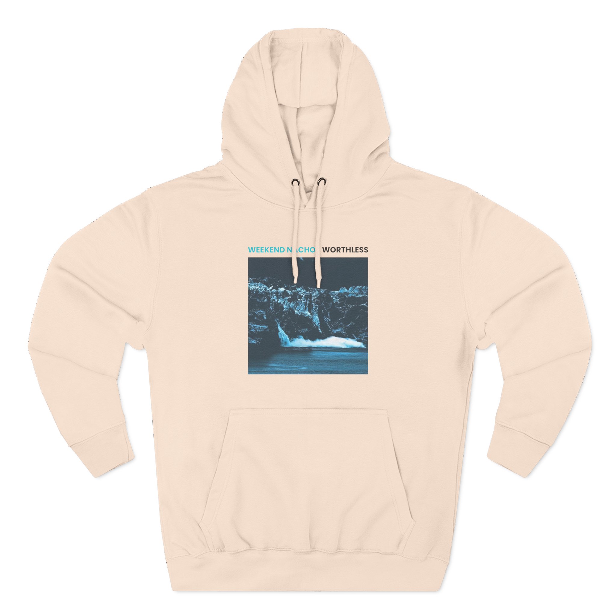 Weekend Nachos Worthless Three-Panel Fleece Hoodie - Image 7