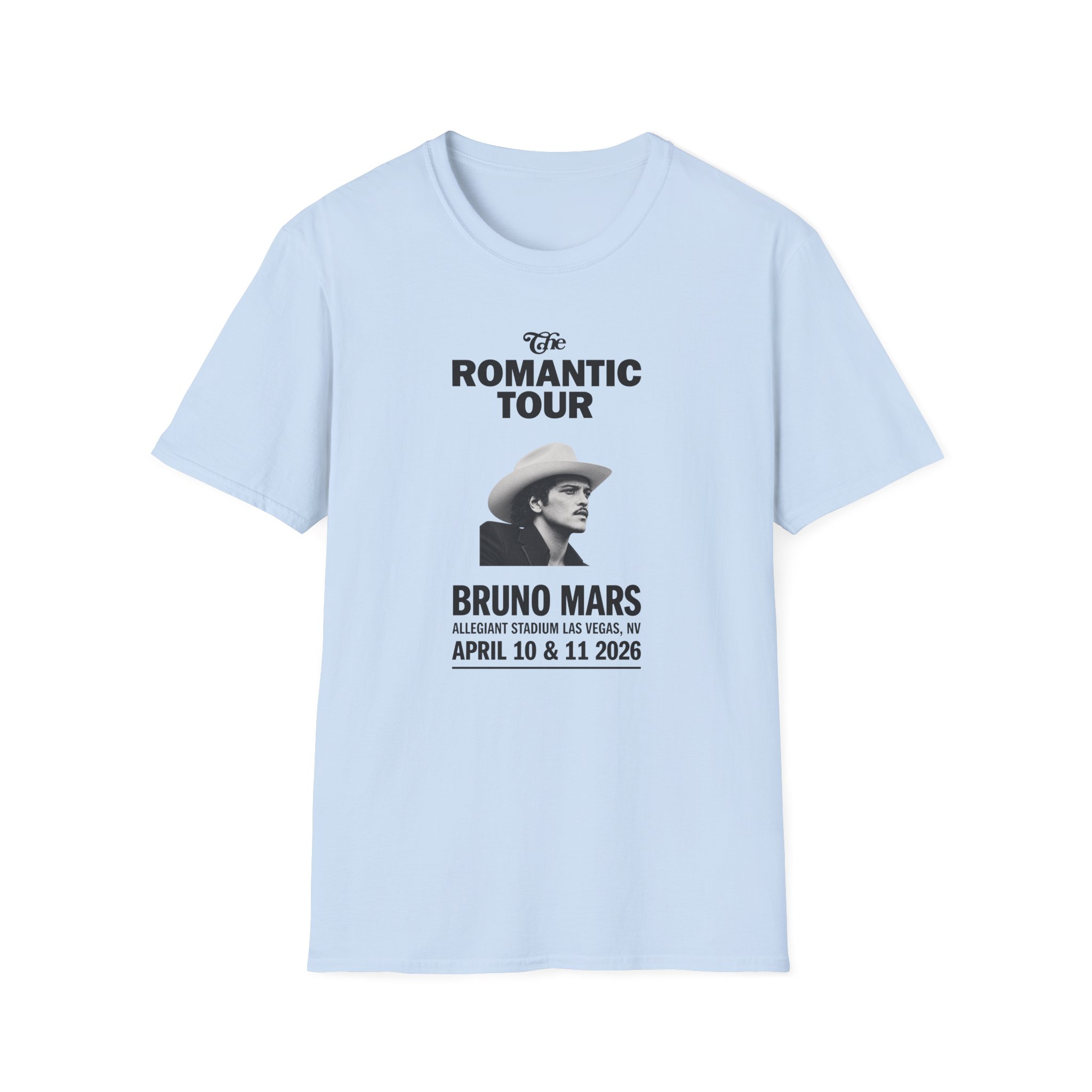 Bruno Mars Las Vegas the Romantic Unisex Softstyle T-Shirt - Image 15