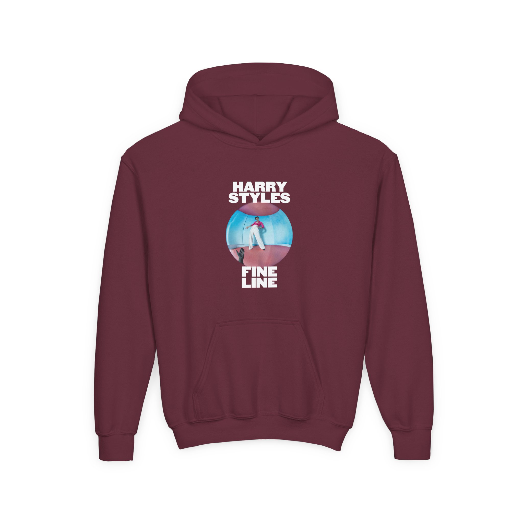 Love on Tour Harry Styles Fine Line Youth Heavy Blend Hooded Sweatshirt - Image 3
