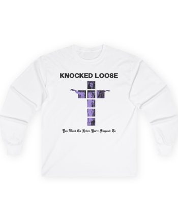 Knocked Loose Purple Cross Unisex Ultra Cotton Long Sleeve Tee